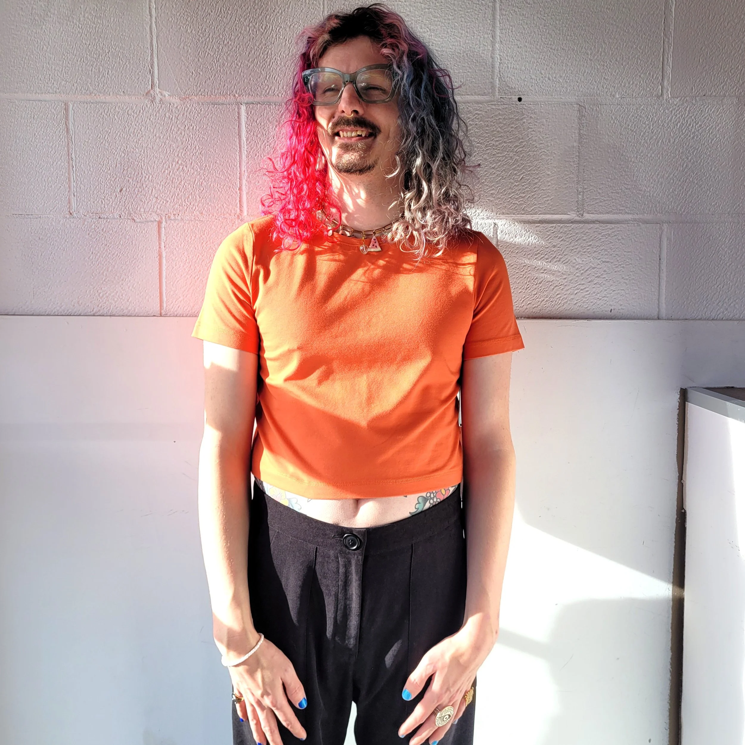 Cantaloupe Tee from Birds of N.A. / Sizes XS - 3XL