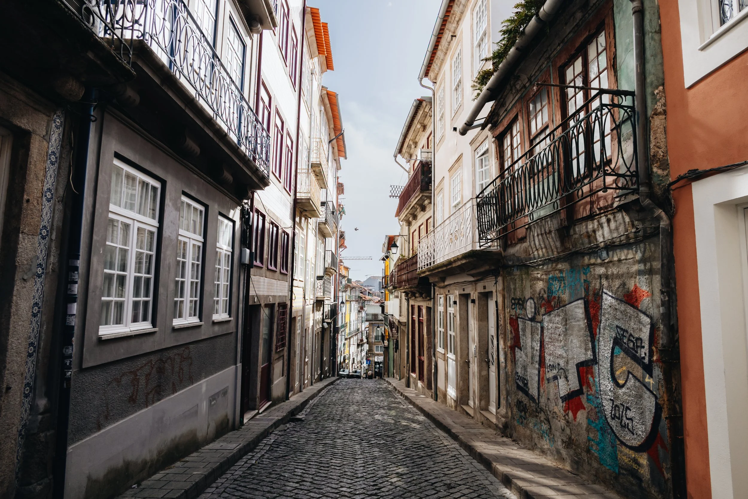 A small street in Porto, detail