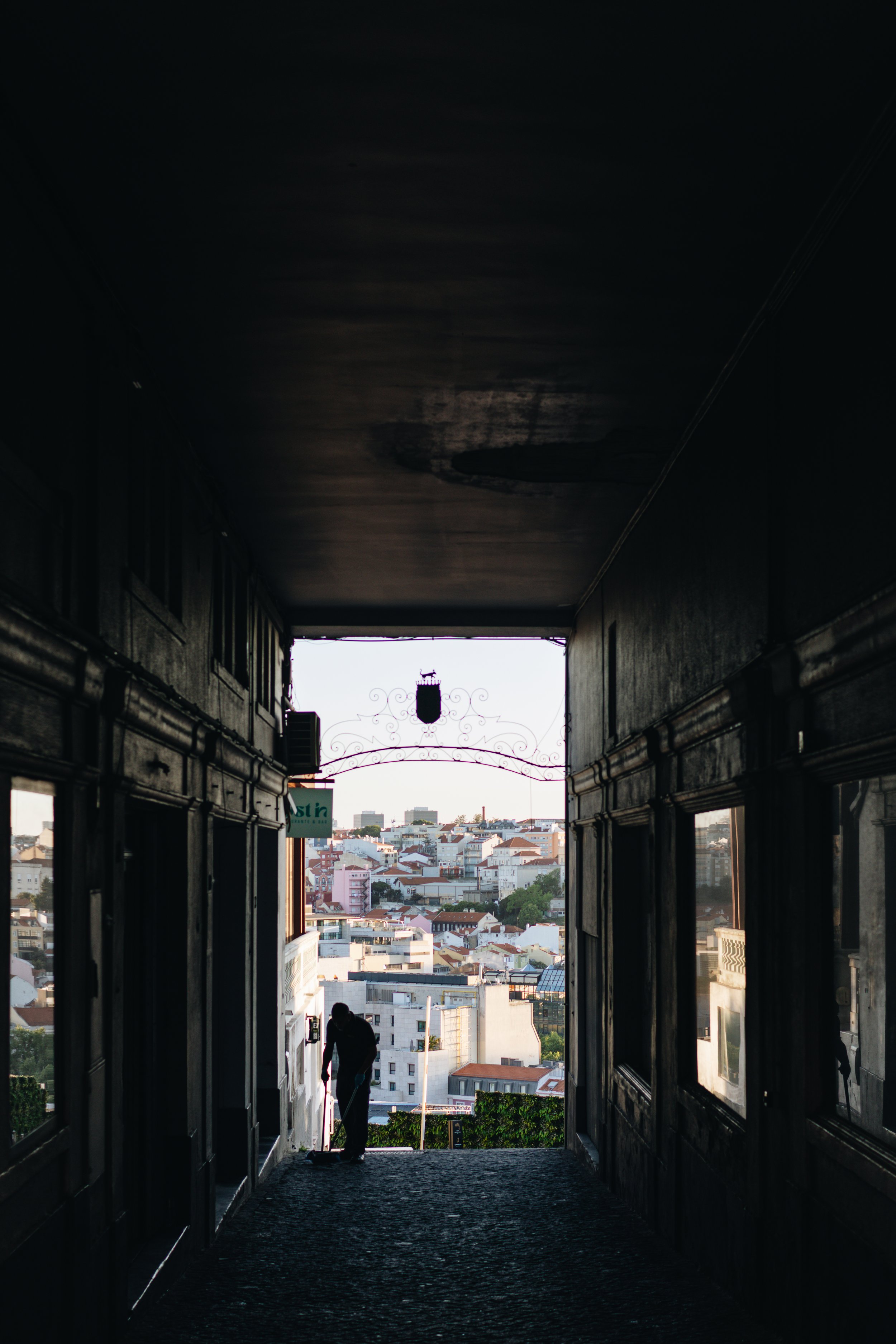 A street in Bairro Alto, late afternoon, Lisbon