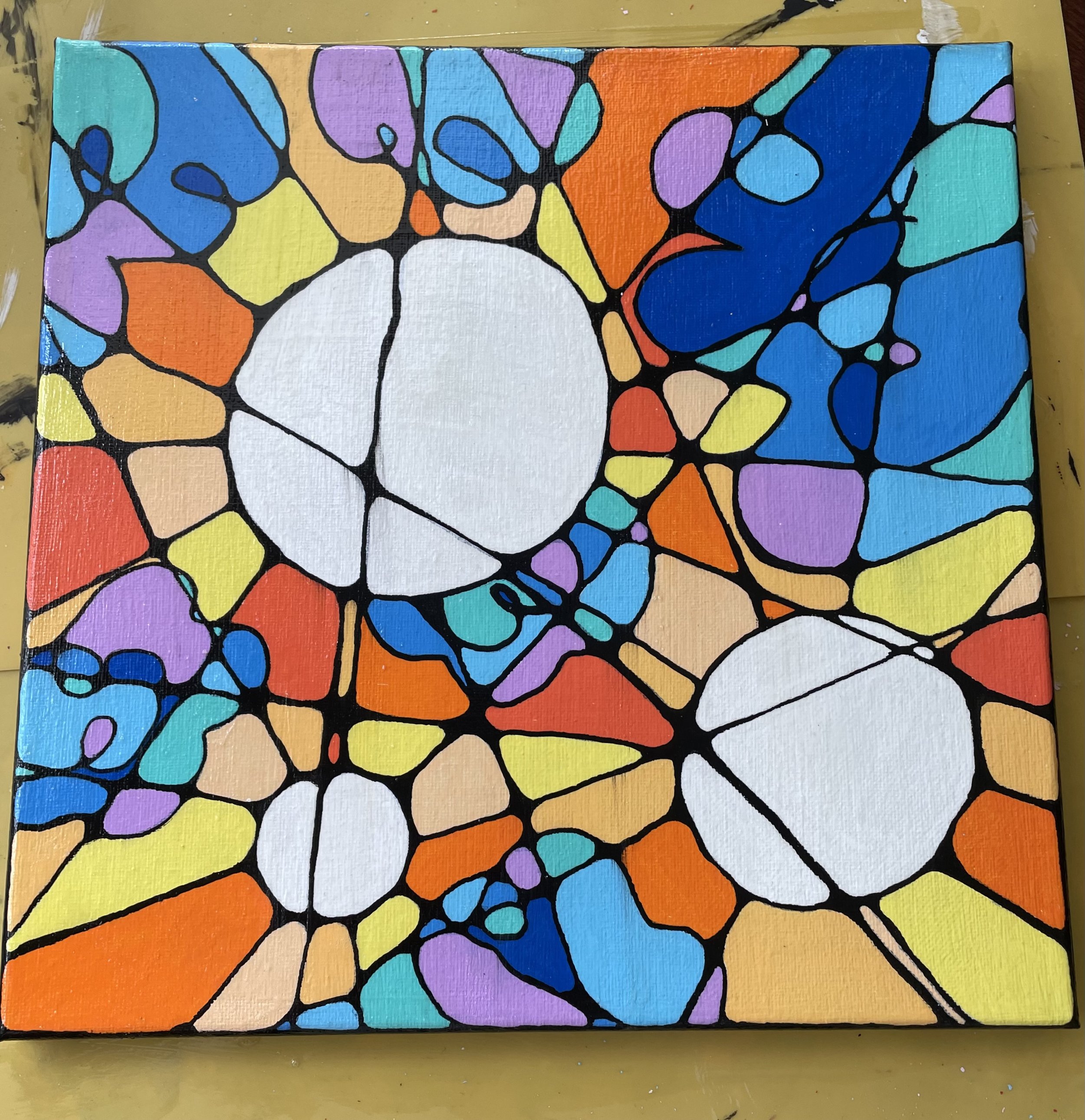 neurographic art painted with posca markers