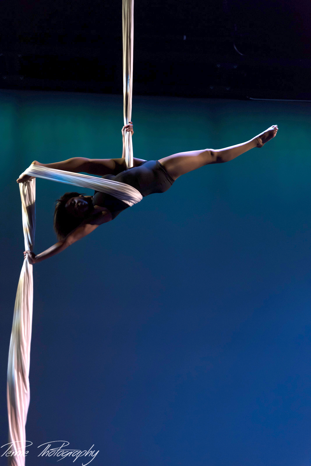 Aerial Silks Performance at Cirque Houston