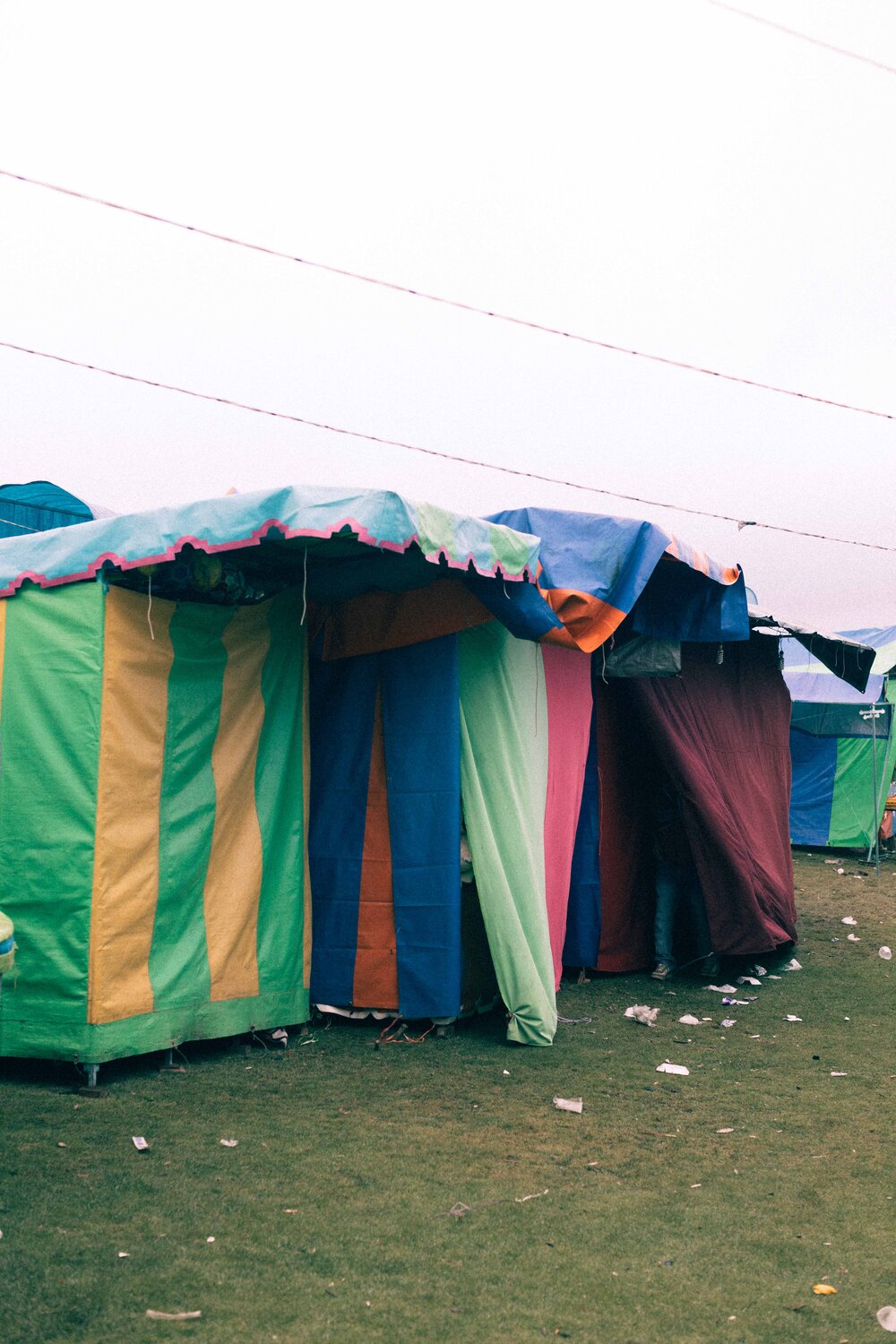 Jimena Peck Denver Editorial Documentary Photographer - Mexico Dia Muertos Colorful Tent