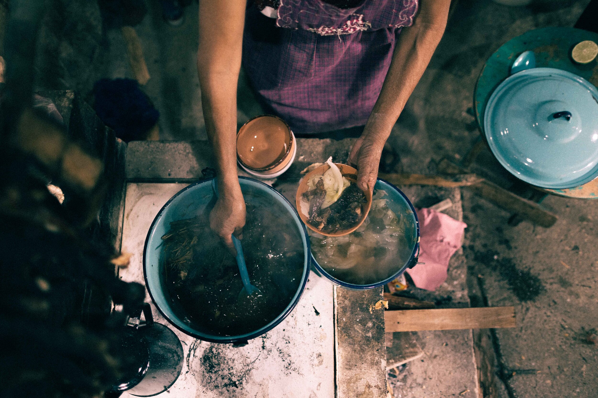 Jimena Peck Denver Editorial Documentary Photographer - Mexico Dia Muertos Cooking Serving