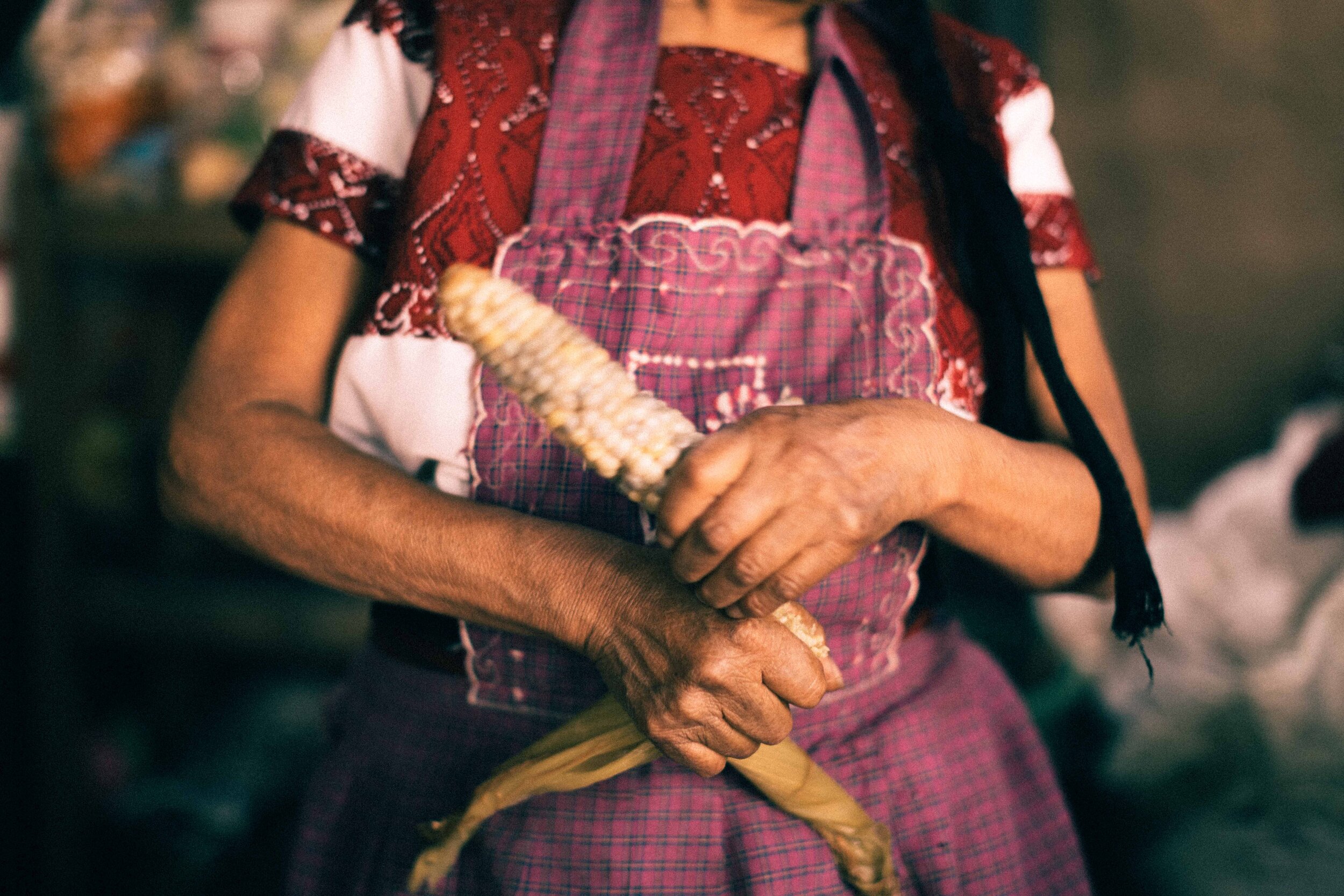 Jimena Peck Denver Editorial Documentary Photographer - Mexico Dia Muertos Hands Corn