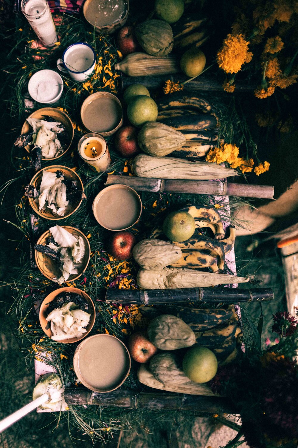 Jimena Peck Denver Editorial Documentary Photographer - Mexico Dia Muertos Table Offerings 