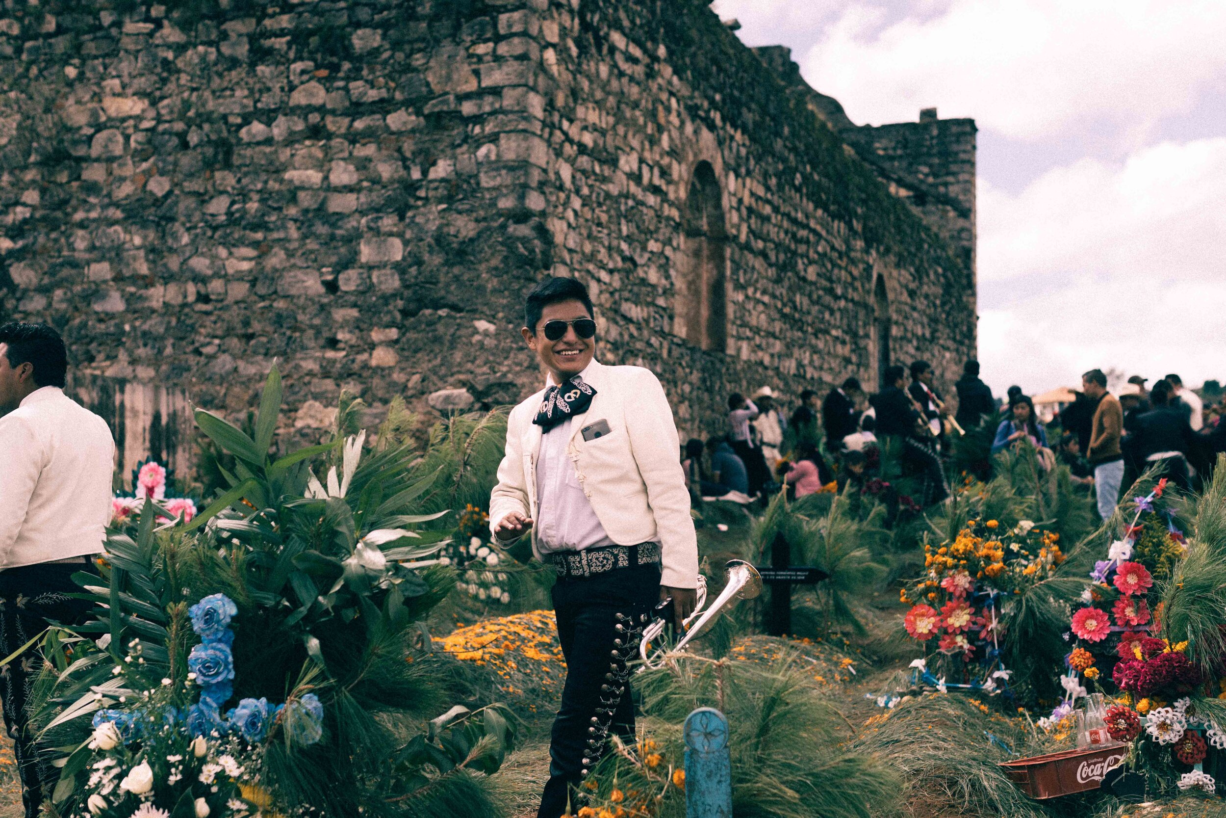Jimena Peck Denver Editorial Documentary Photographer - Mexico Dia Muertos Trumpeter