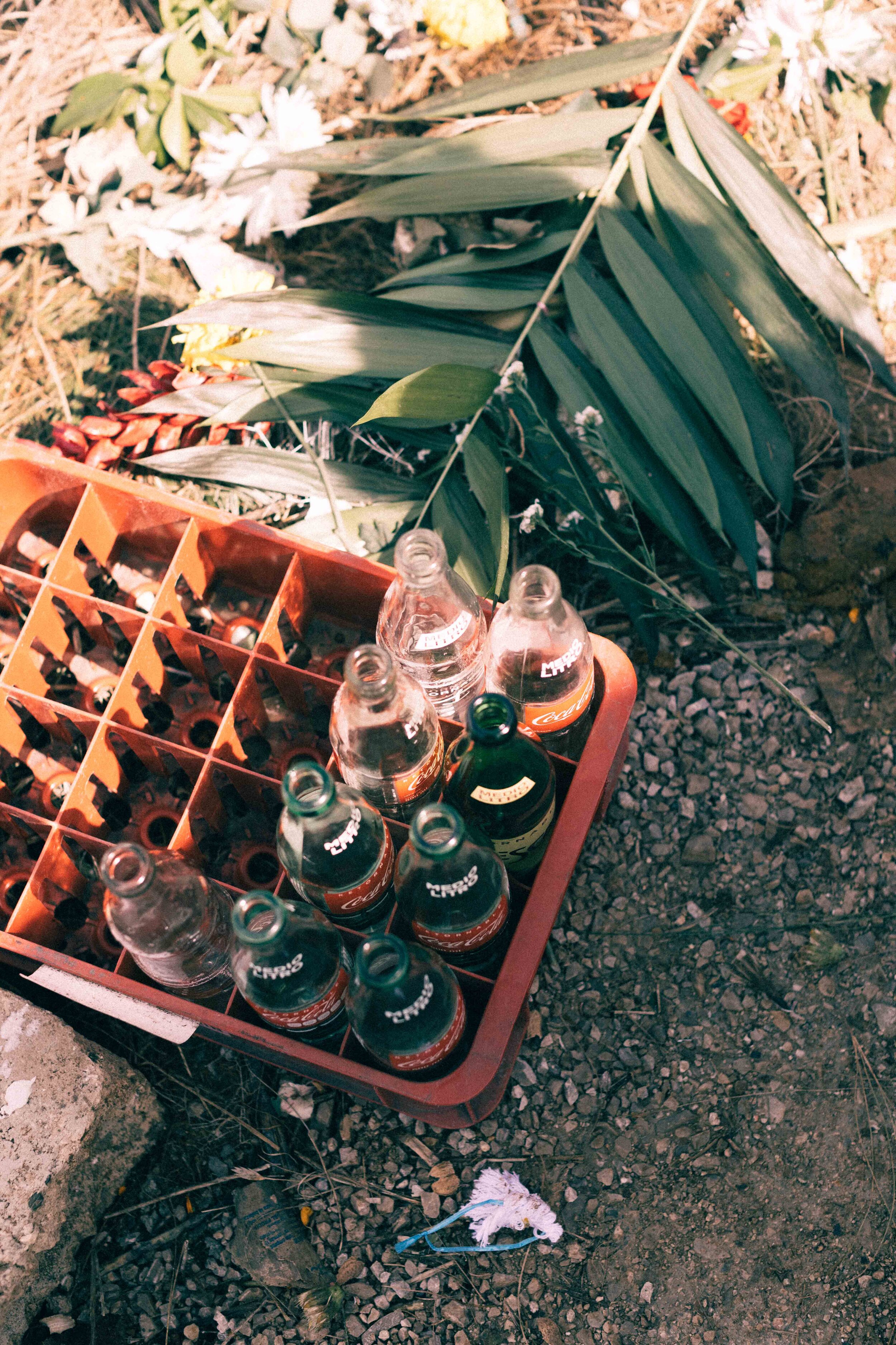 Jimena Peck Denver Editorial Documentary Photographer - Mexico Dia Muertos Bottles