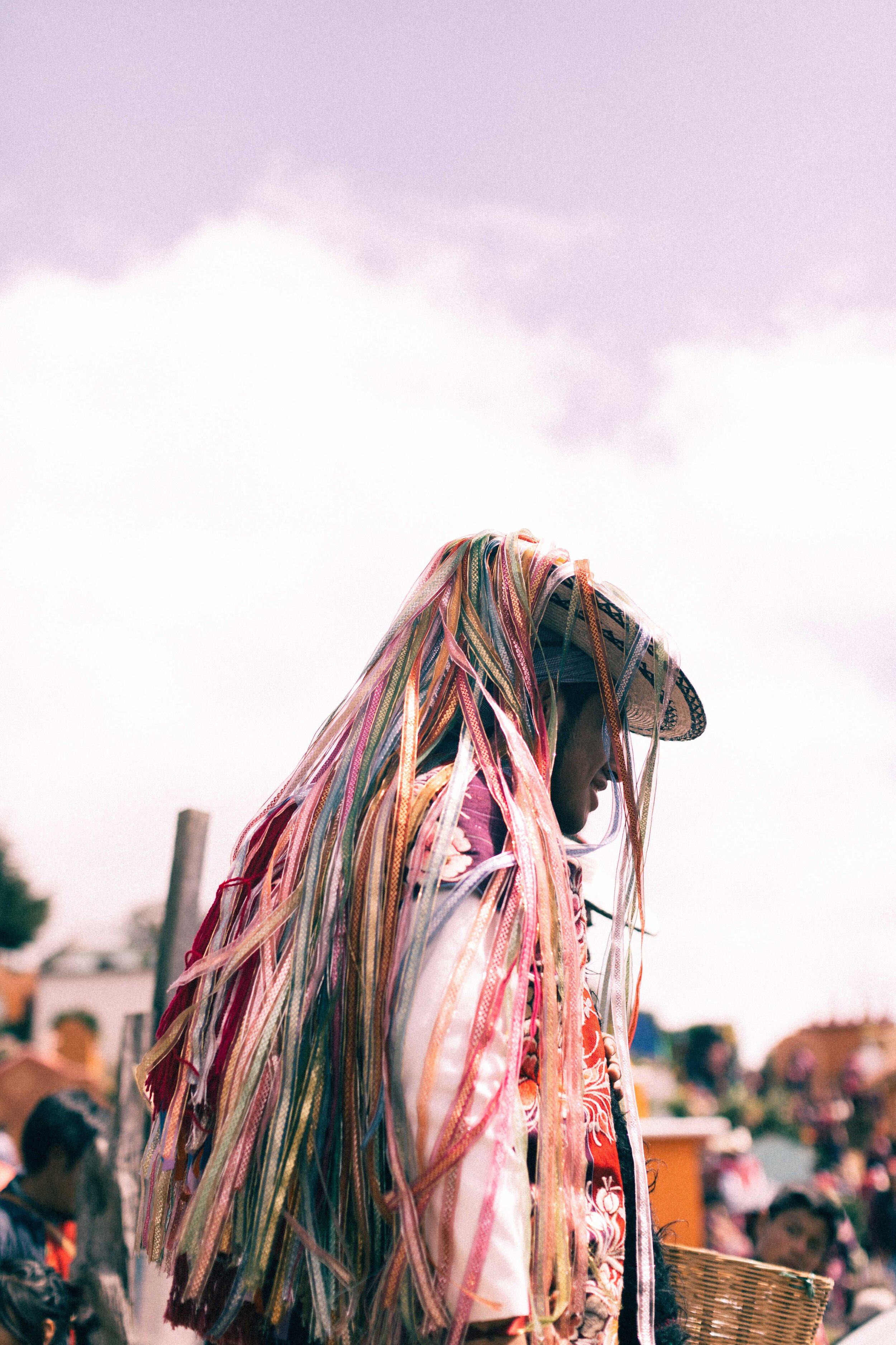Jimena Peck Denver Editorial Documentary Photographer - Mexico Dia Muertos Striped Costumes