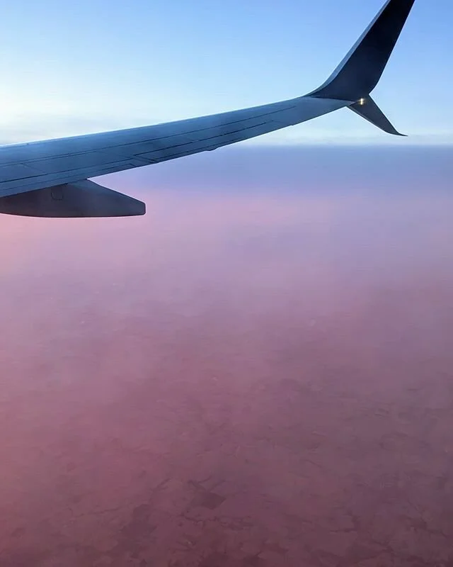 Is it just me? I think a pink sky is super cute ❤️ #viewfromabove