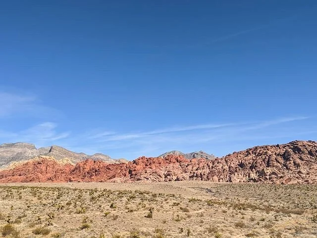 Quick stop at Red Rock to check out those colorful canyons and did some fun scrambling! Hopefully one day I get to do some real climbing here #westcoasthike #motherNature #optoutside