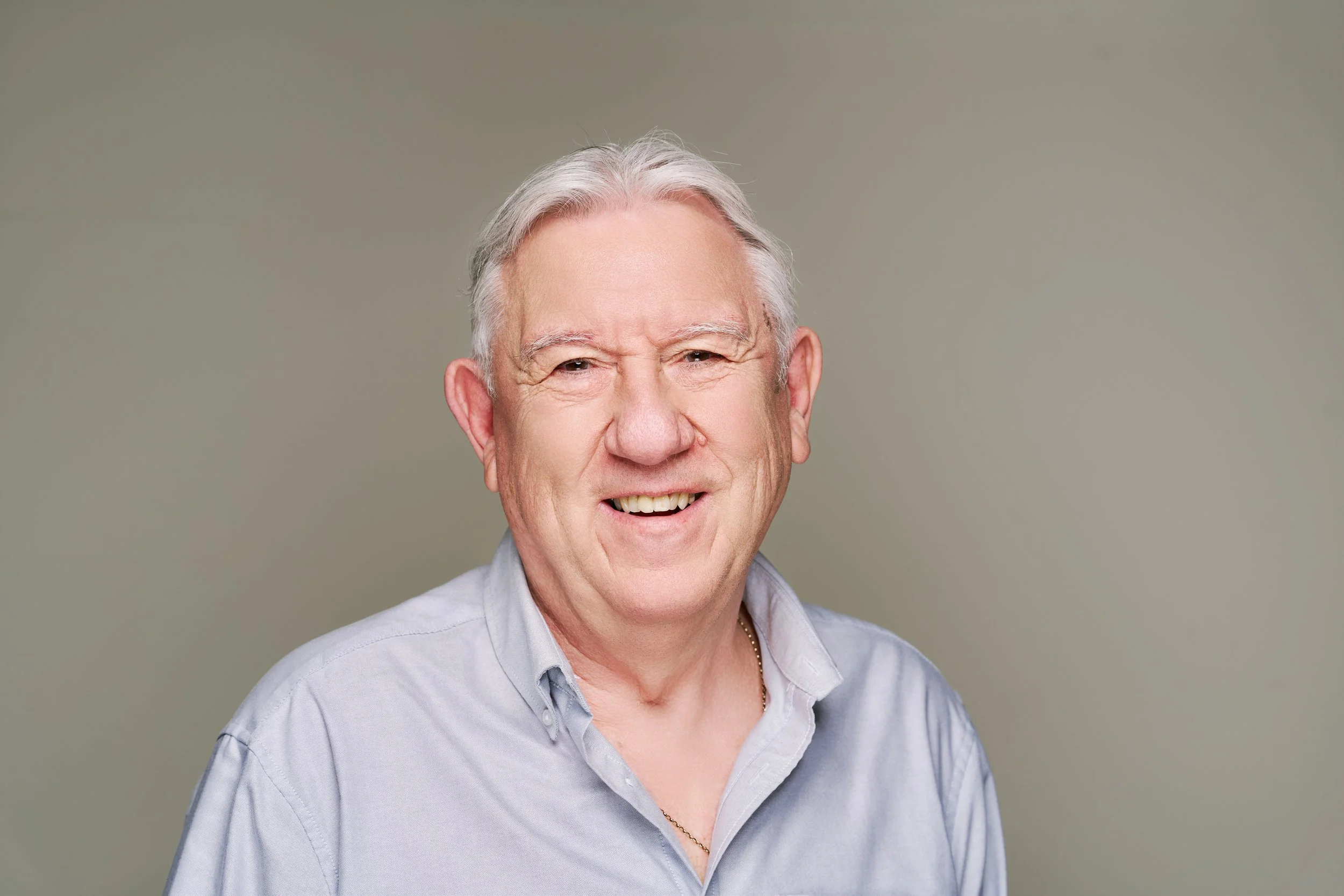 Professional corporate headshot of HVAC company employee for website profile