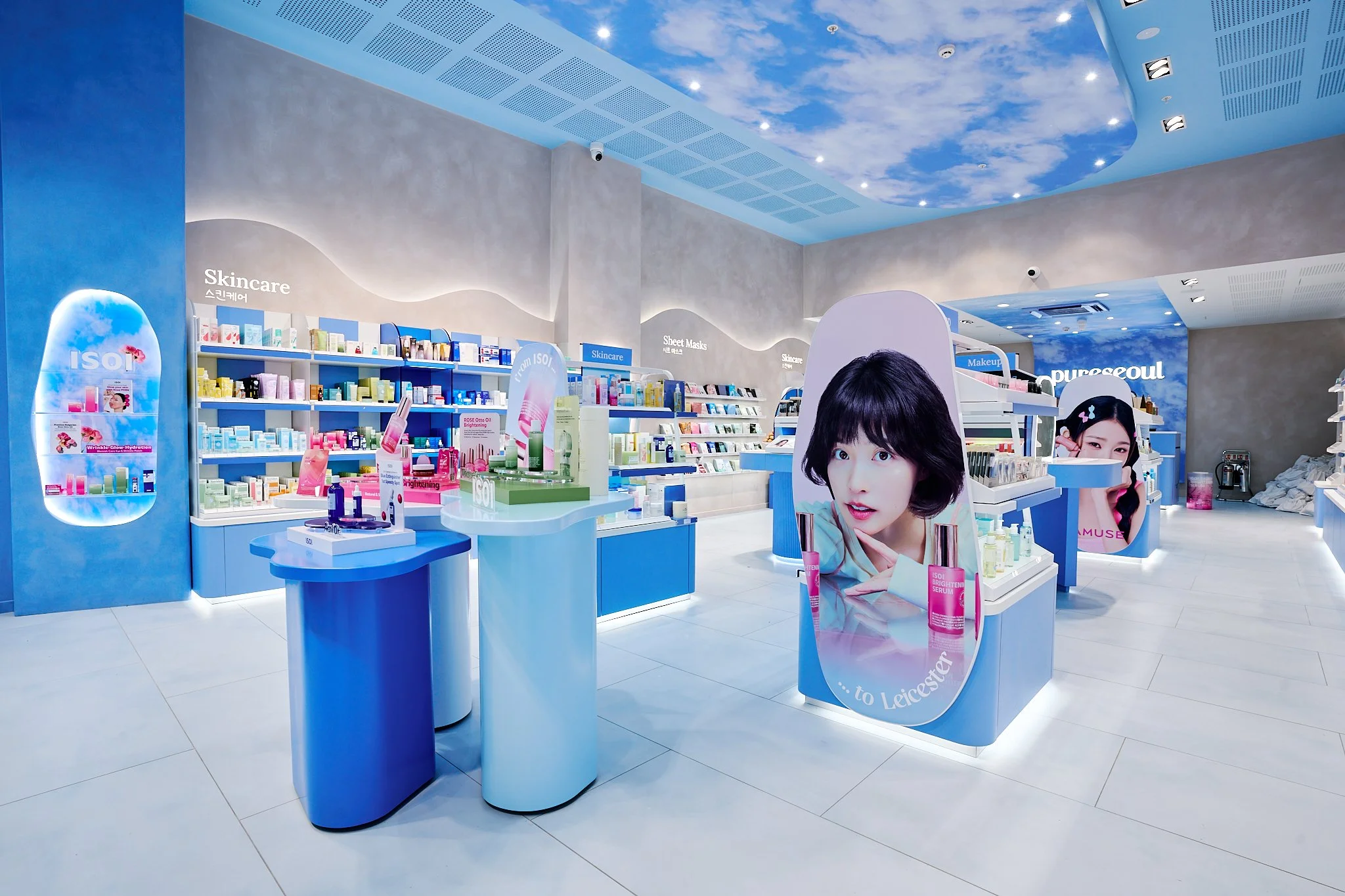 Interior of the new Pureseoul store at Highcross Leicester before opening day