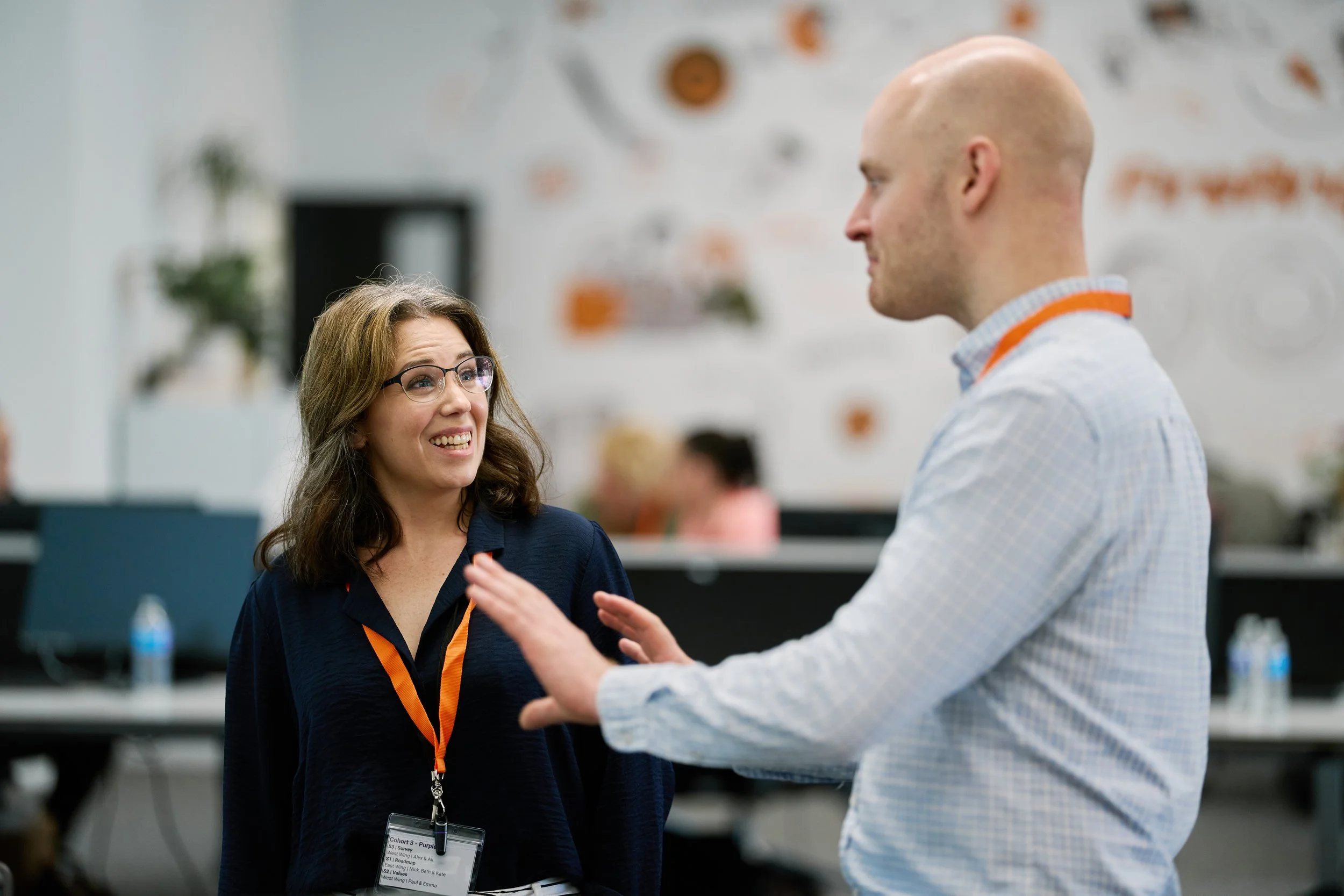 FireAngel team members collaborating during an afternoon workshop session