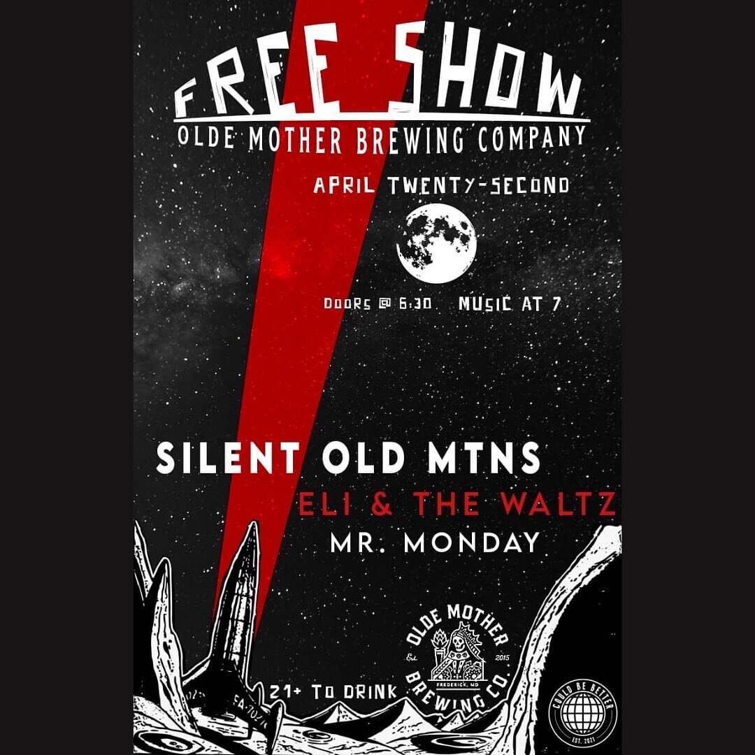 It feels weird because it doesn&rsquo;t seem true, but it is true. Next Friday will be our first official show of 2022! Come through and catch us at @oldemotherbrewing with some serious tune-singers, @eli_waltz and @mrmonday_awbaug. It&rsquo;s free, 