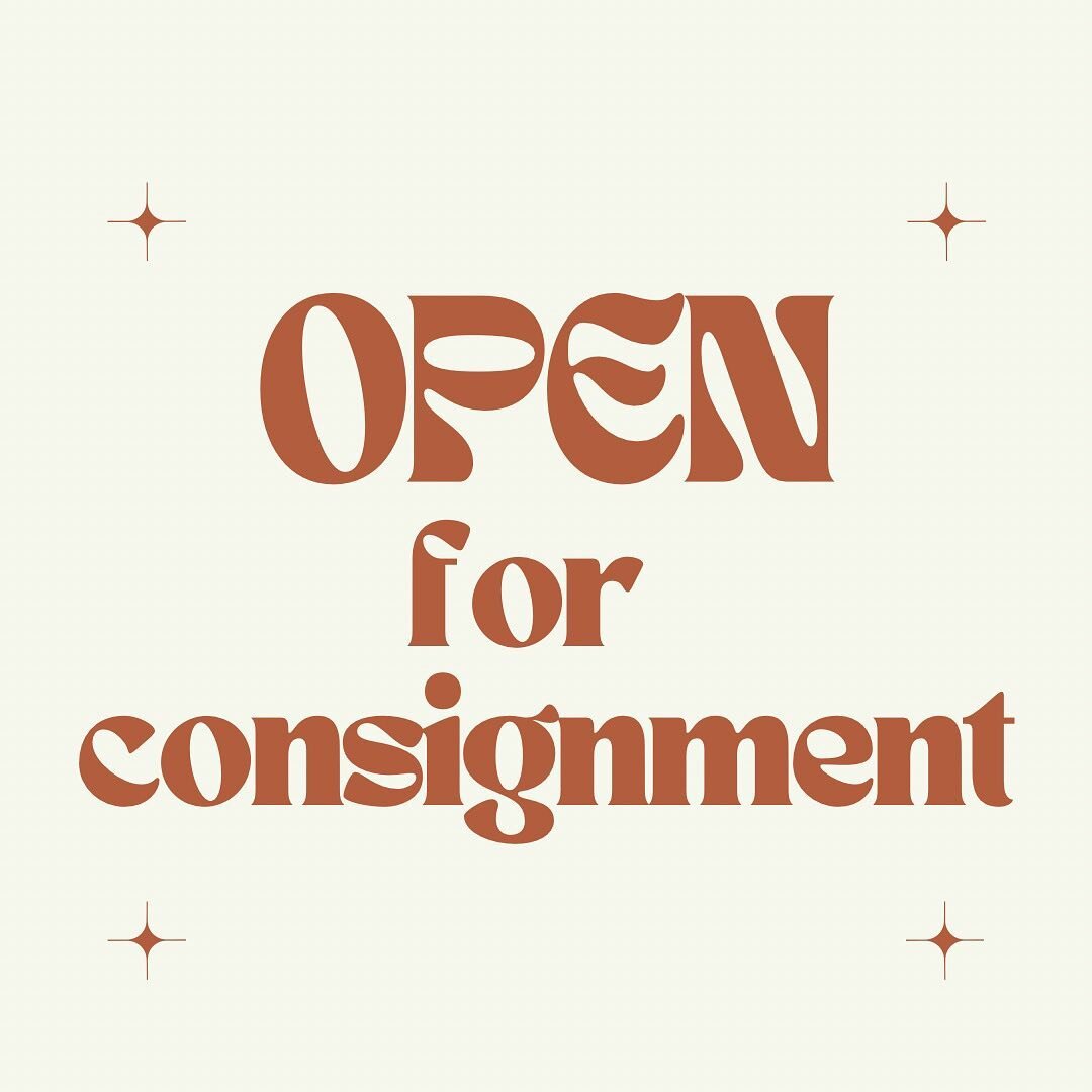 Today is the day!! We are open for consignment drop off again! Thursday, Friday &amp; Saturday from 10-5! 

Bring us your best 30 items or less!