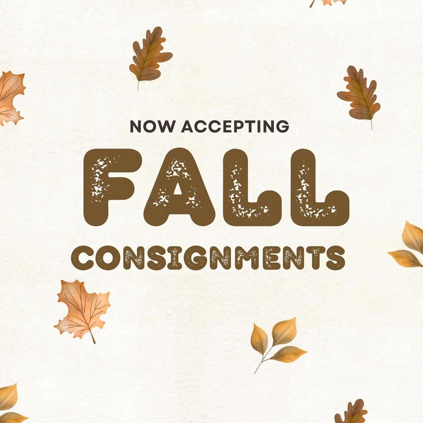 It&rsquo;s time to bring us all your FALL items! 🍁 
This Thursday, Friday &amp; Saturday!