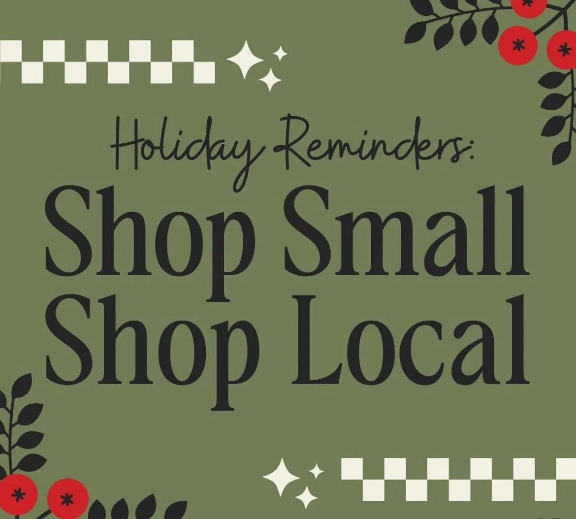 Happy Small Business Saturday!  When you choose to shop local and shop small you are supporting families, dreams and our community! 

Doors OPEN at 10- ready to welcome you with smiles!