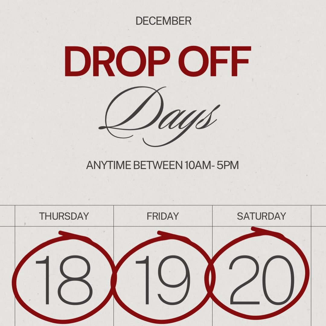 Quick reminder that this THURSDAY, FRIDAY &amp; SATURDAY we are OPEN for drop offs!! It&rsquo;s a great time to bring your best 30 WINTER items!