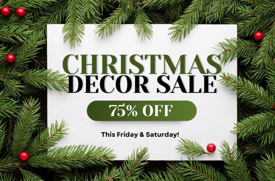 Today &amp; Tomorrow!! All holiday decor 75% OFF!!

✨We hope you had a wonderful Christmas!!