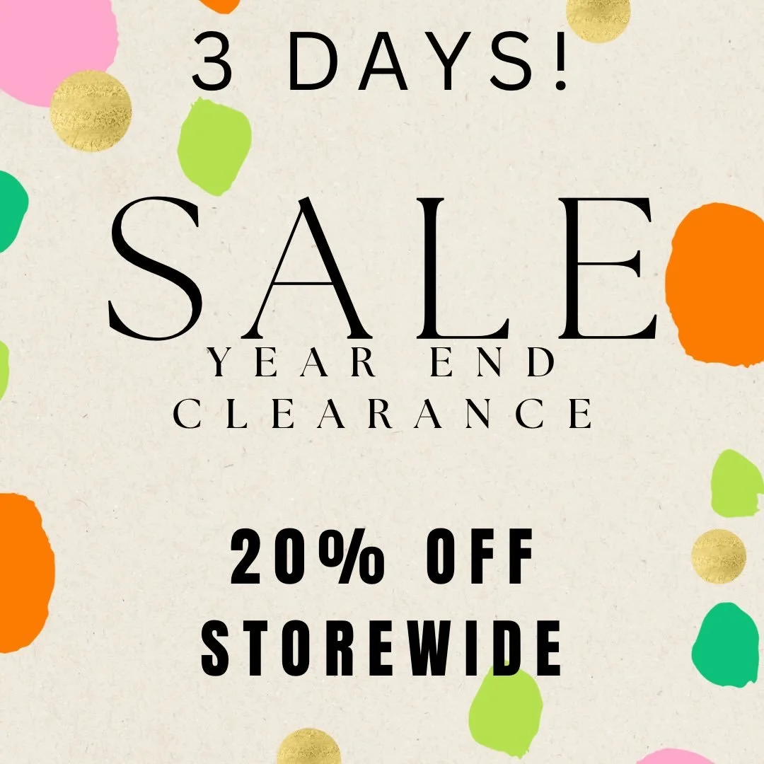 Let's make some room for the freshest new arrivals!! 🎉 20% off STOREWIDE this Monday, Tuesday &amp; Wednesday!! We're grateful for another amazing year in @downtownalexmn