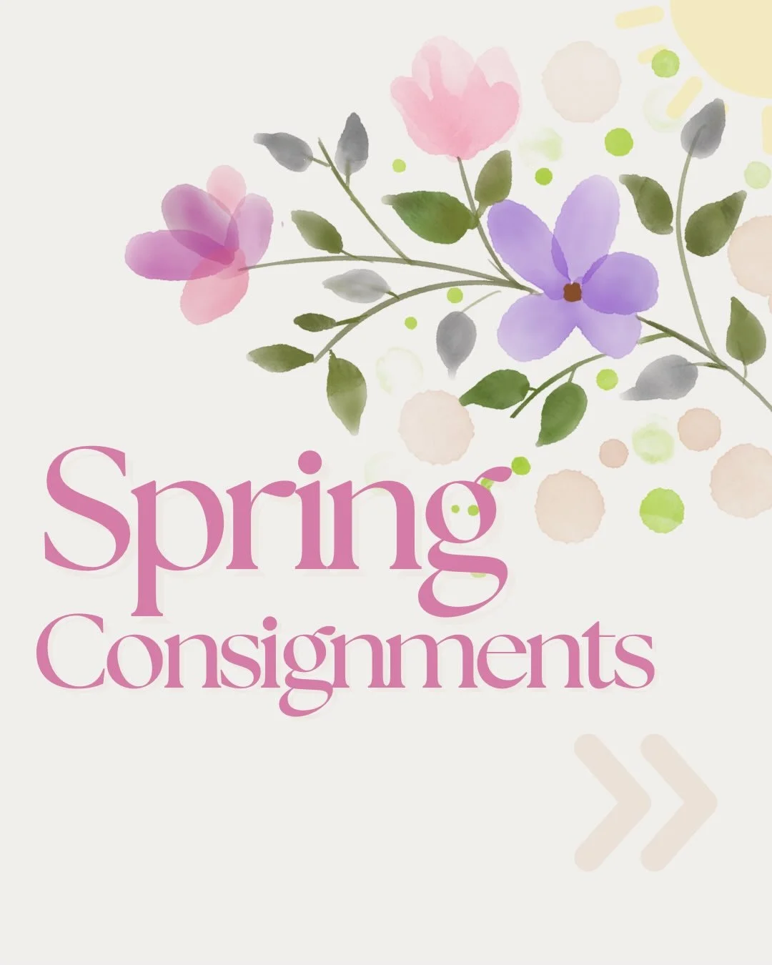 We are LOVING getting to put out SPRING items! We are accepting consignments THIS WEEKEND!!