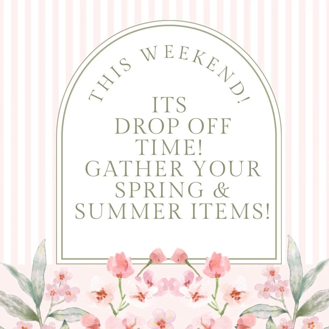 This THURSDAY, FRIDAY &amp; SATURDAY we are accepting consignment items! 
Items we are looking for: 
-dresses
-tanktops 
-shorts
-home decor 
-purses 
-sandals
-athletic attire
-sweatshirts