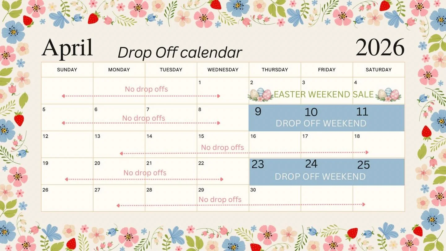 April Drop off calendar! 🌷
