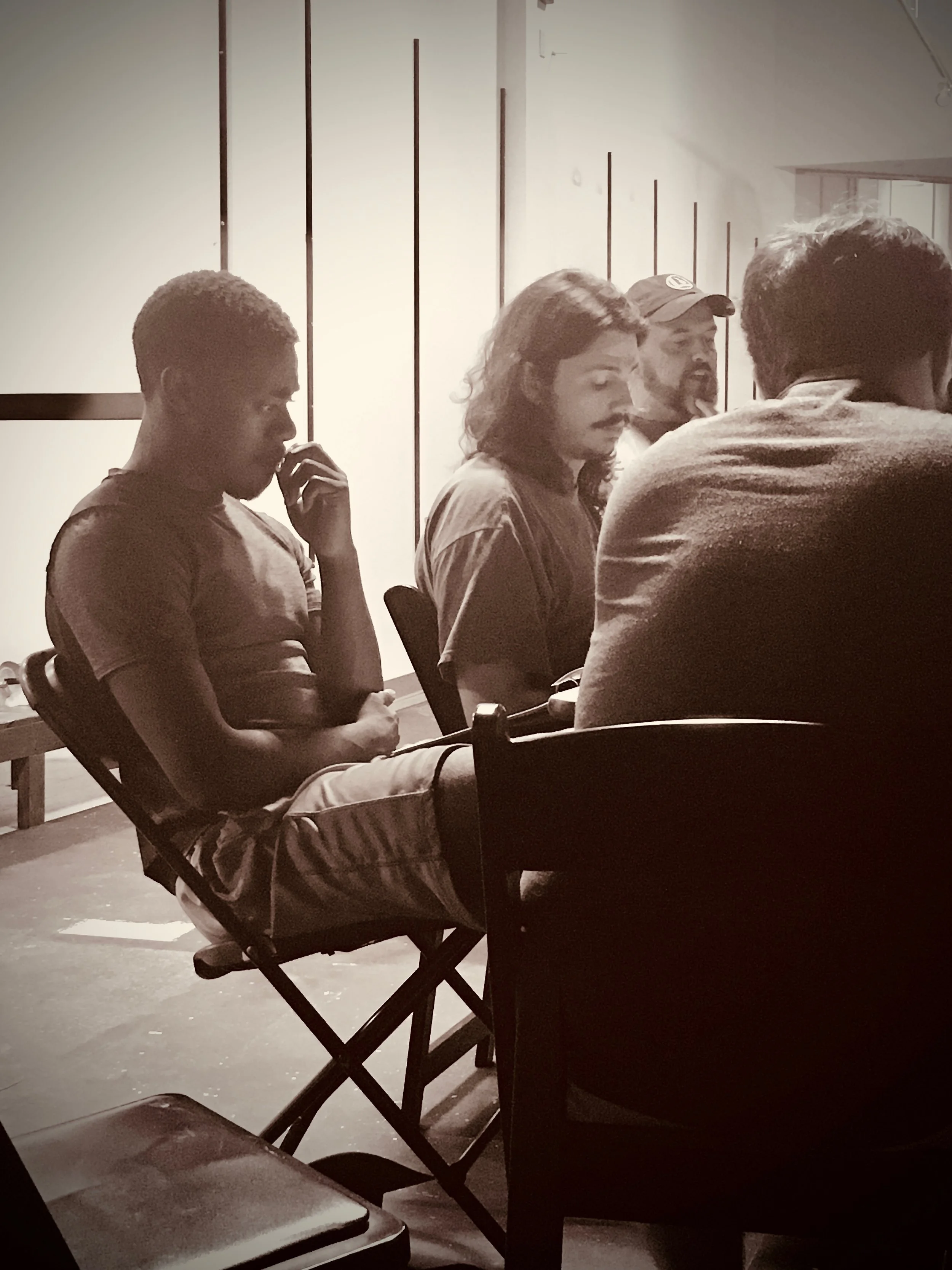 Hatcher at first rehearsal.