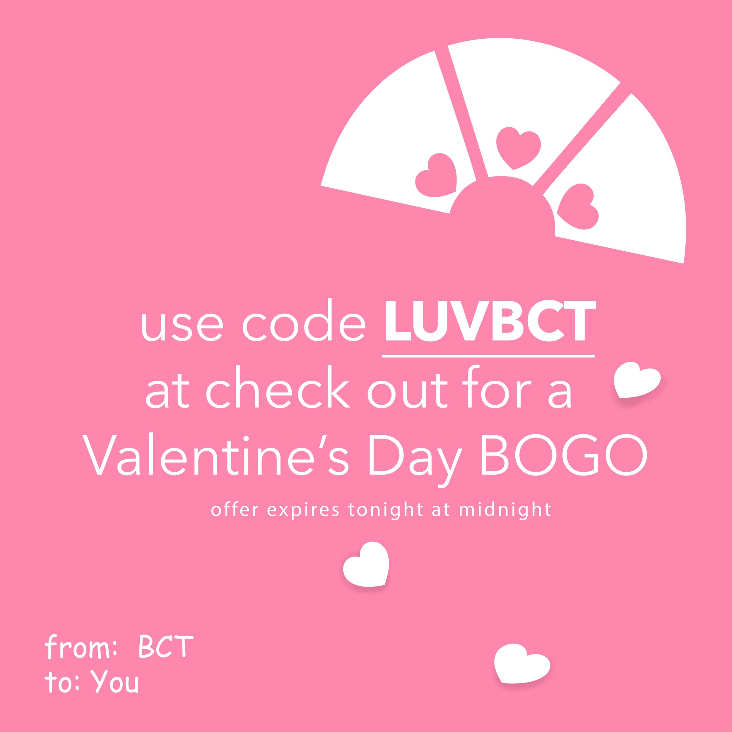 Be our Valentine! TODAY ONLY buy one ticket, get one free on any of our spring shows with code LUVBCT.

Offer good for public performances of &lsquo;Mr. Chickee&rsquo;s Funny Money&rdquo; | &ldquo;Presenting Super Cat and Reptile Robot in the Tremend