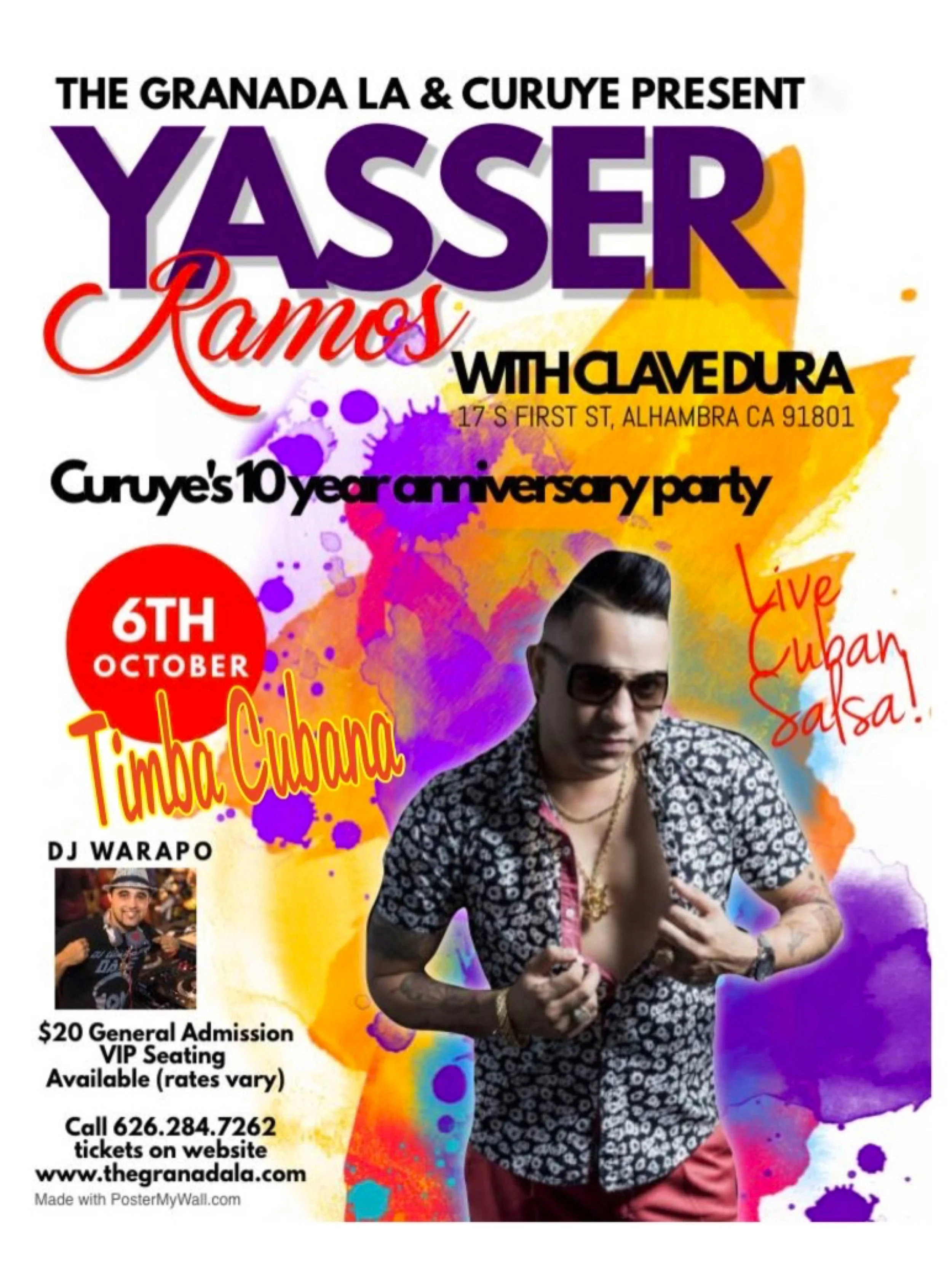 CURUYE's SALSA TIMBA 10 Yr ANNIVERSARY DANCE PARTY ft YASSER RAMOS!