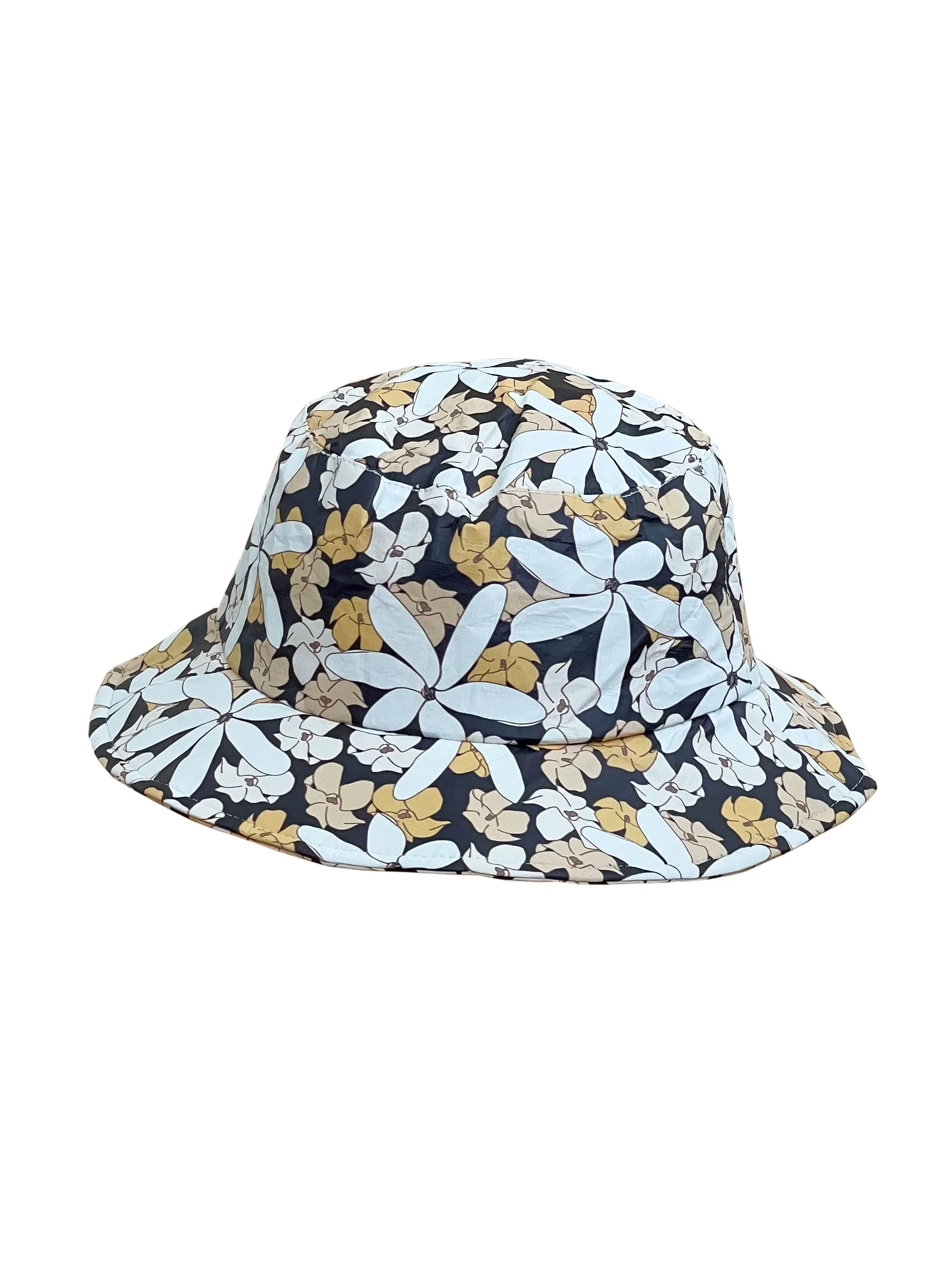 Kid's Tyvek Bucket Hat - Black Tiare 