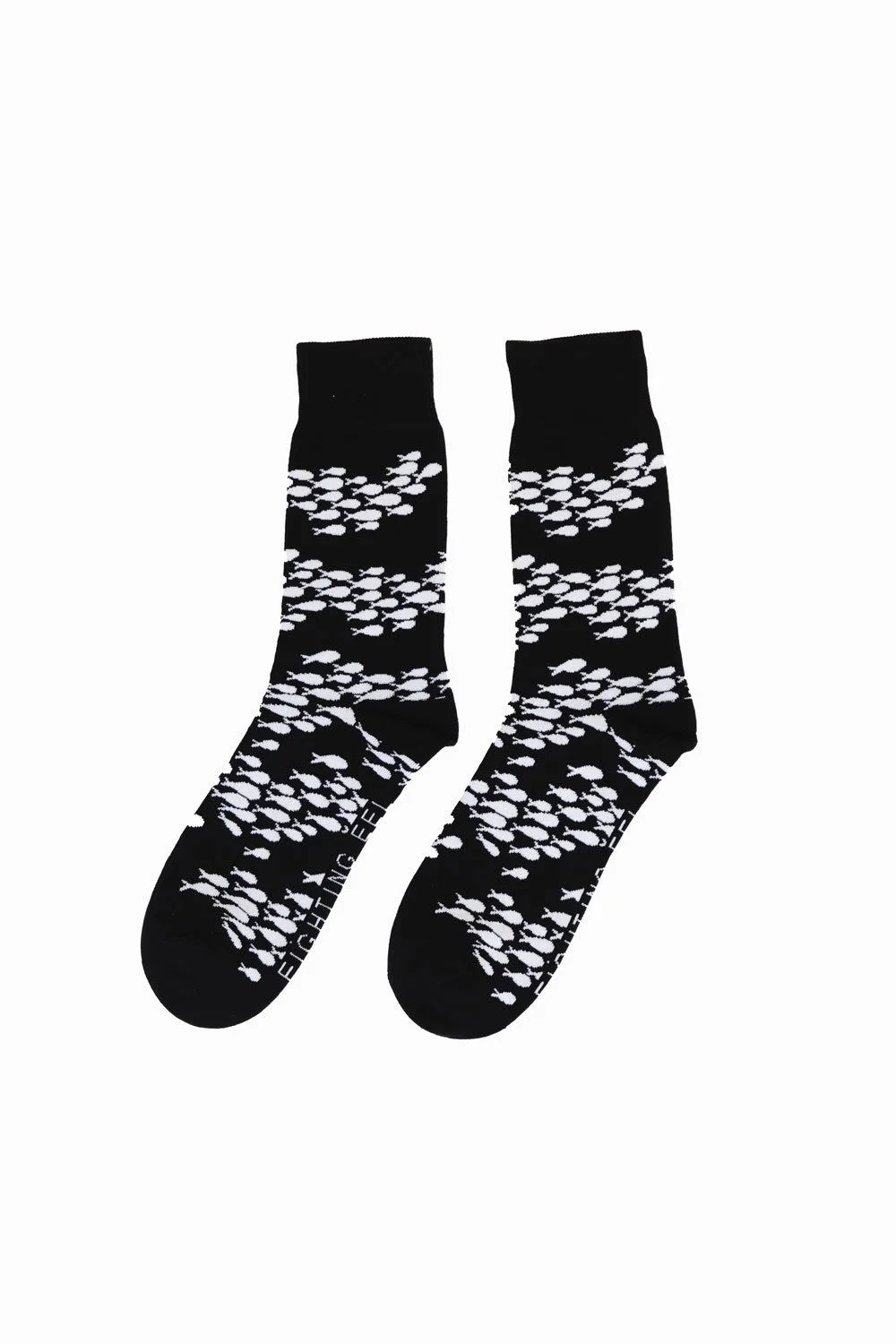 Standard Crew Sock - Black Fish