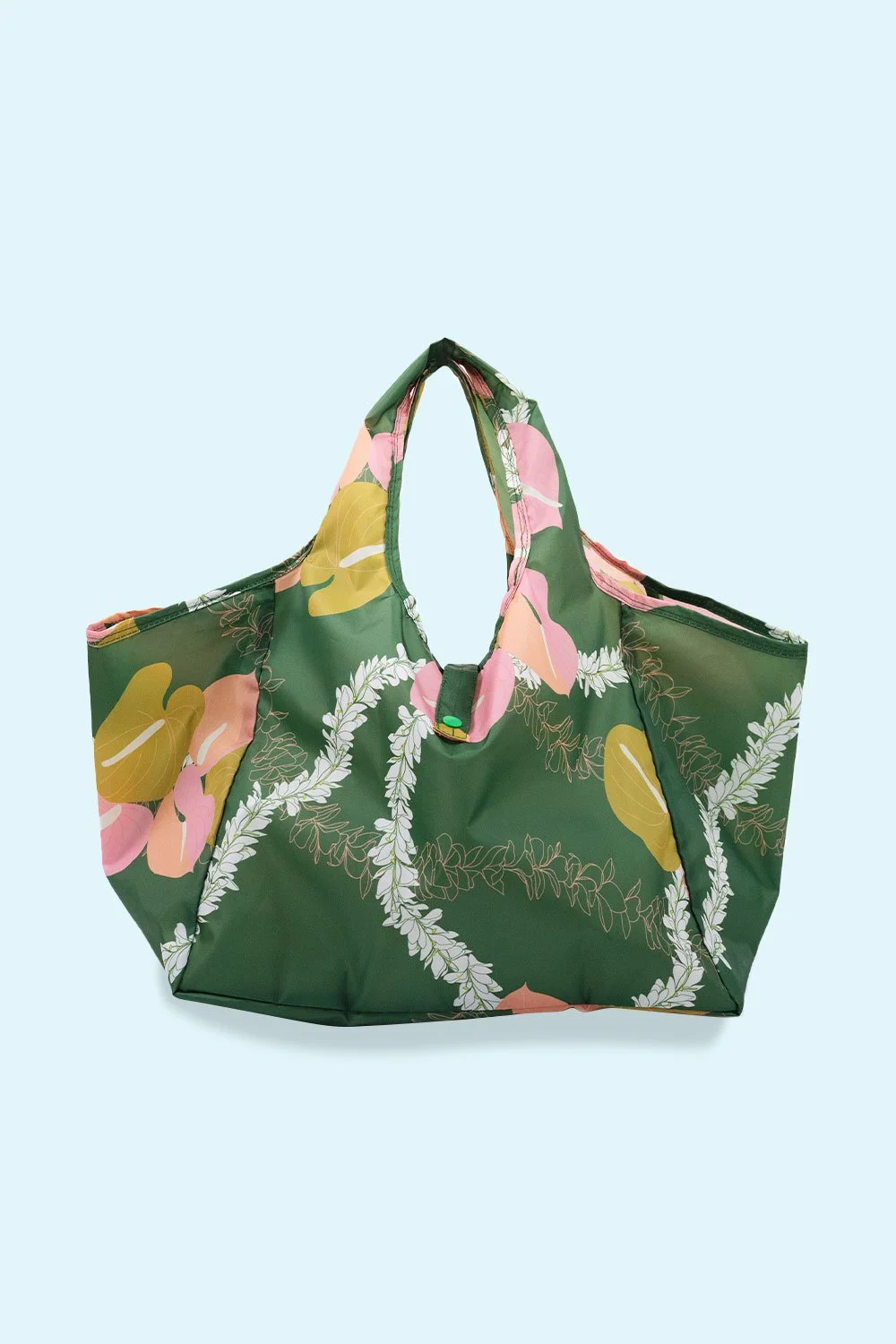 Reusable Snap Tote - Kualoa Anthurium Lei