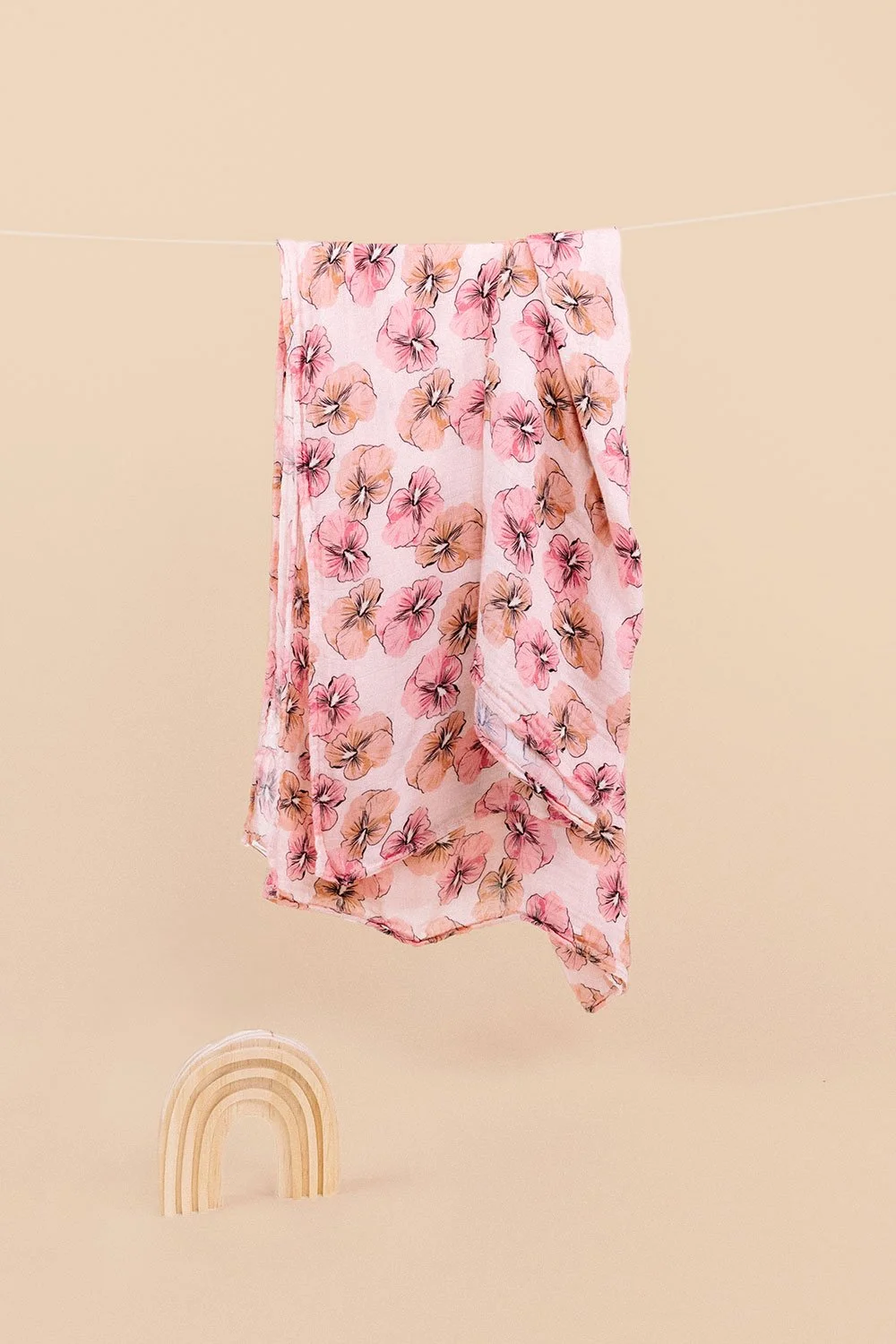 Baby Swaddle - Blush Aloha Bloom