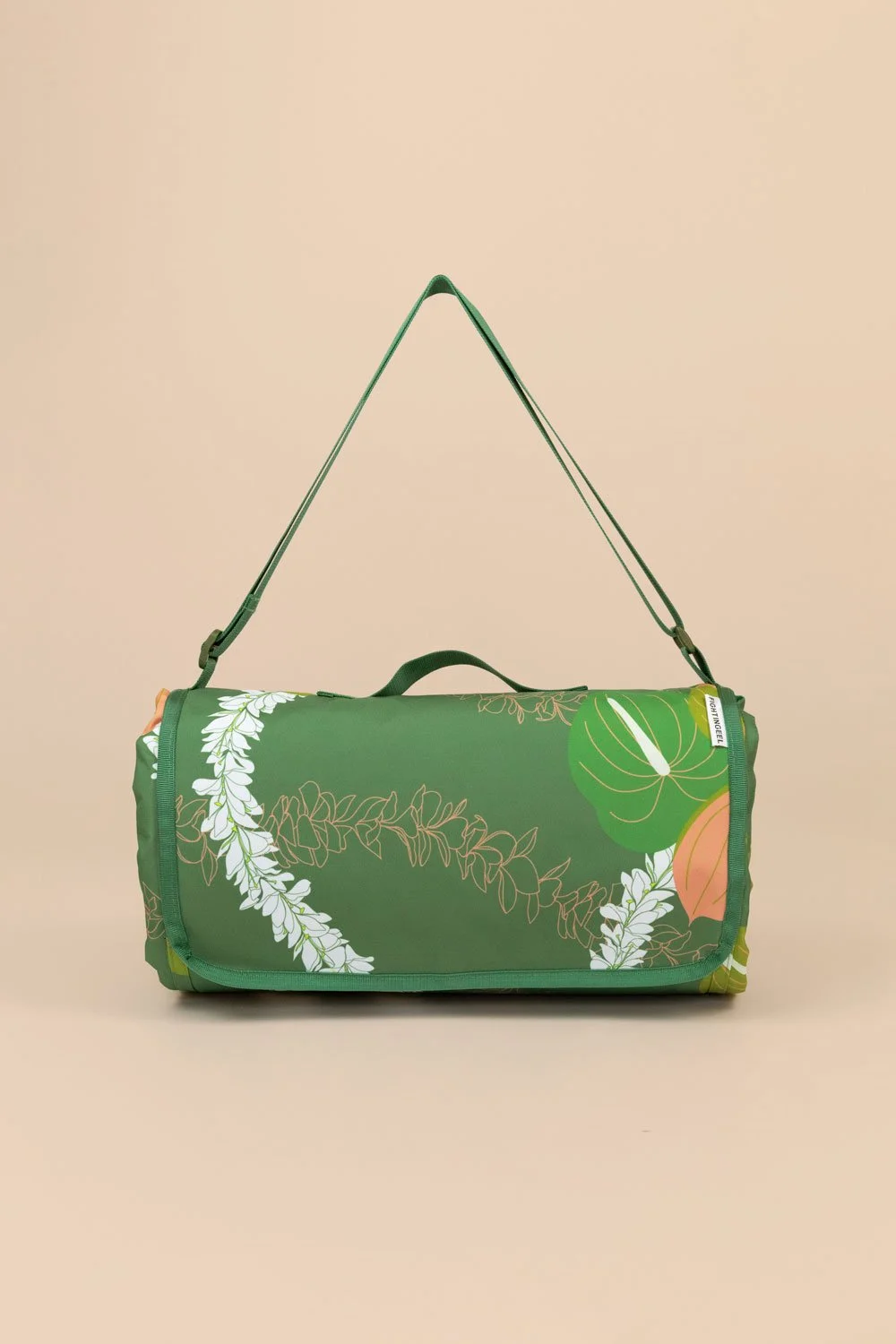 Beach Mat - Kualoa/Mocha Anthurium Lei