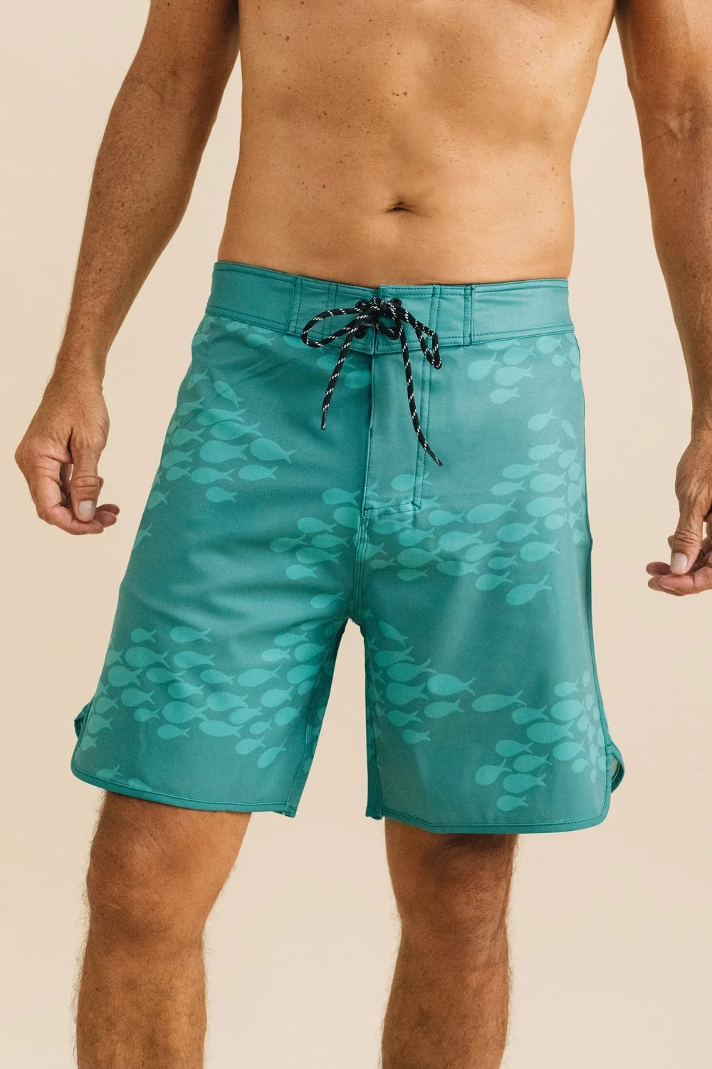 Men's Boardshorts Capri Origami Fish — FIGHTING EEL