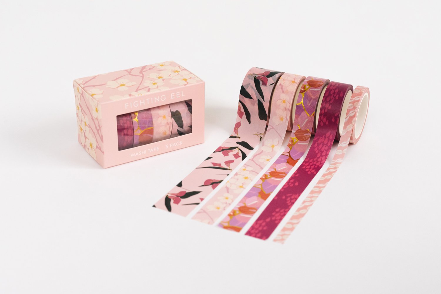 Washi Tape 5 Pack - Pink Sakura — FIGHTING EEL