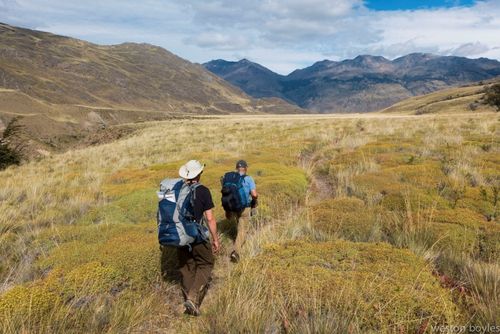 Jib and Rick walk the last two miles, day four. Photo: Weston Boyles