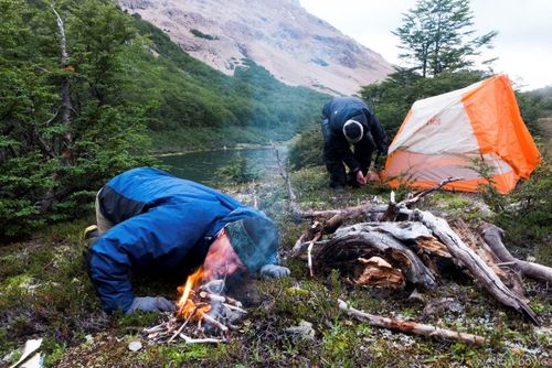 Camp two, day two, at the headwaters of the Aviles Norte. Photo: Weston Boyles
