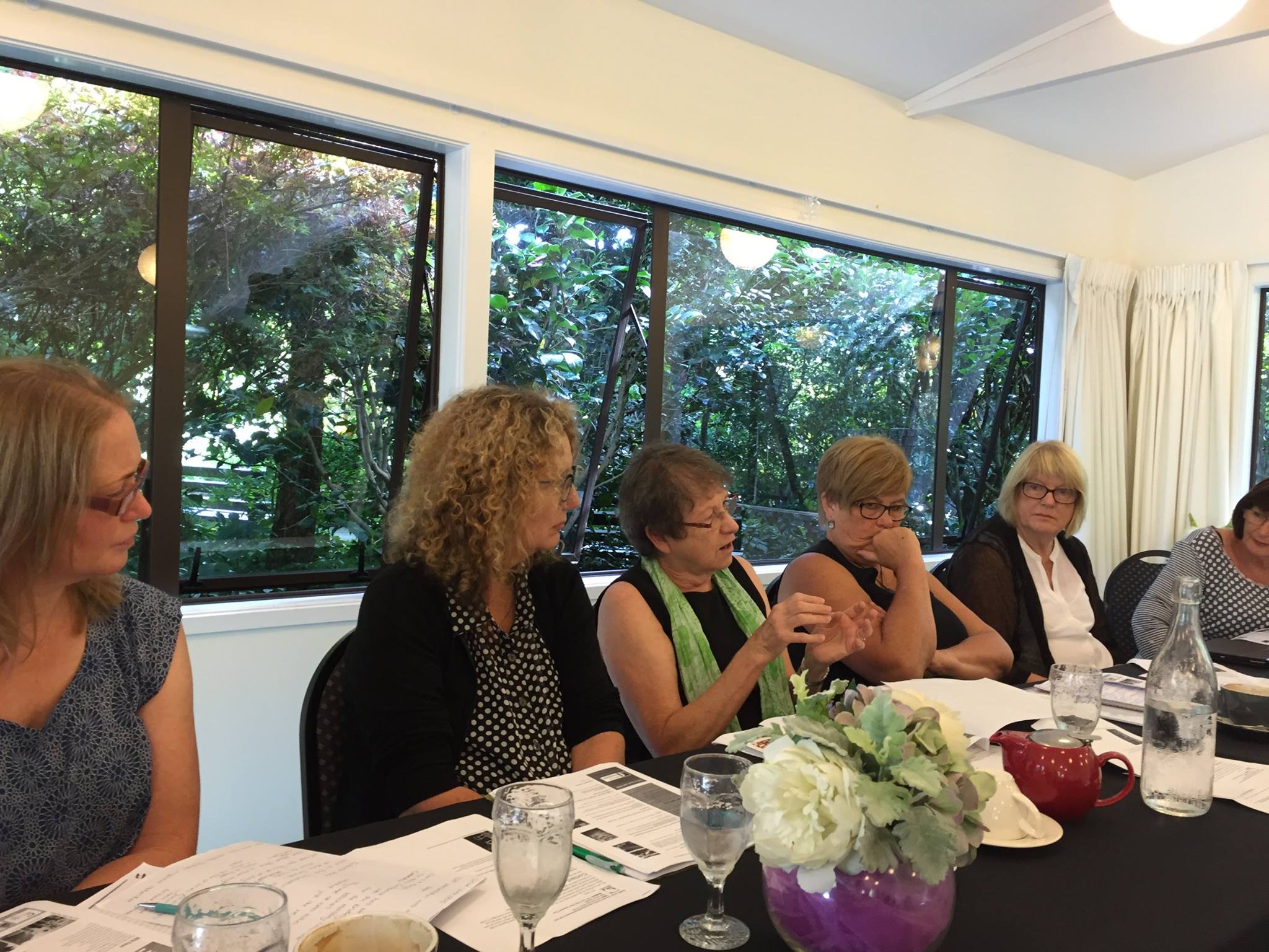In the photo, Anne Meade is sharing the Wellington region’s highlights for 2015 and goals for 2016.
