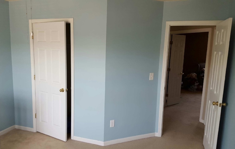 Baby blue walls for Baby Uno.