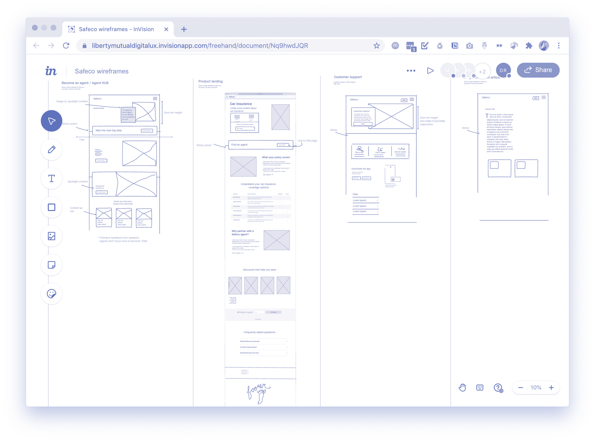 Because of the mobbing session I coordinated, we were able to align on thirteen page layouts, covering 100% of the site, all remotely.