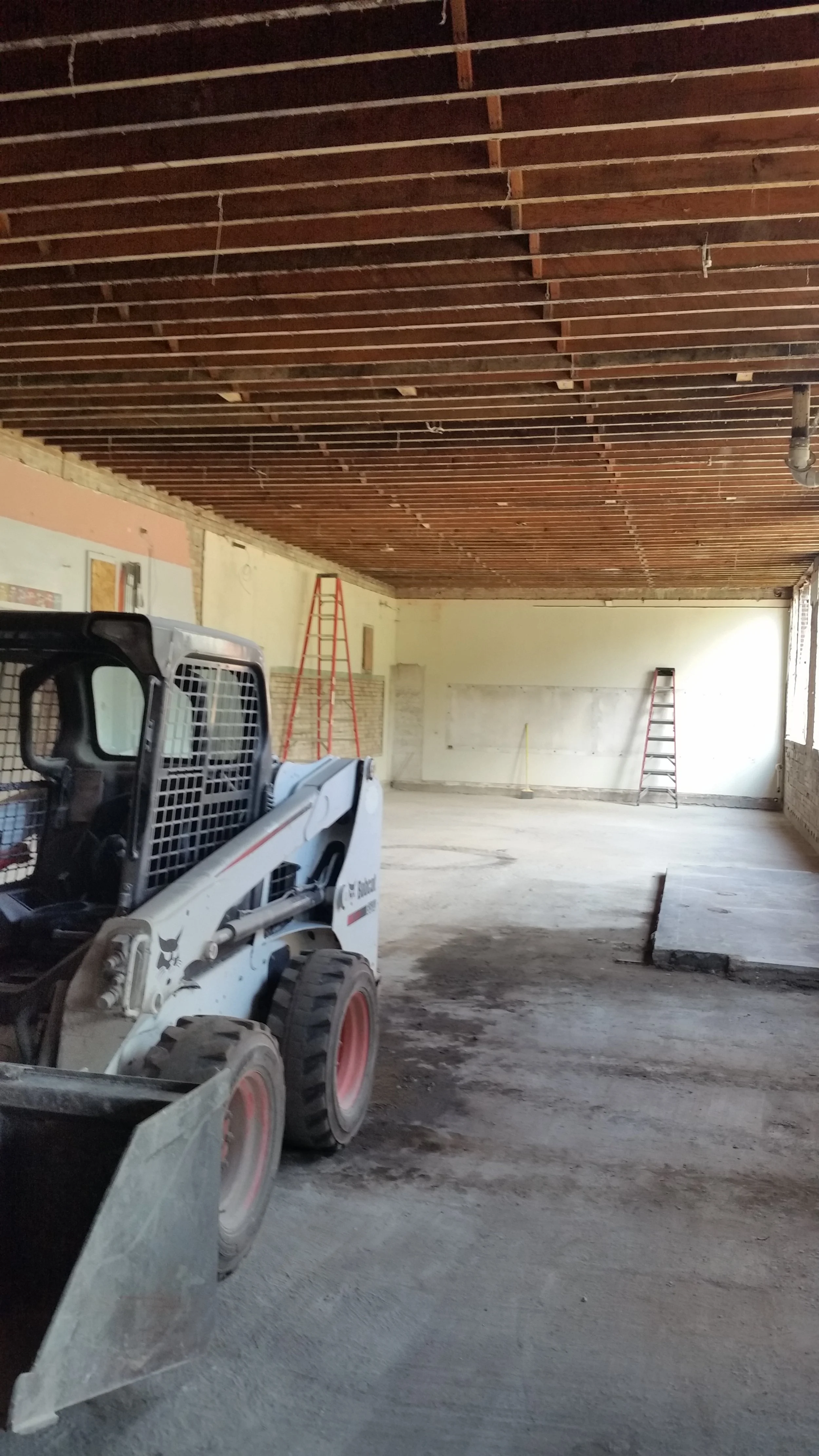 Future family room looking back toward our new cafe and restrooms.