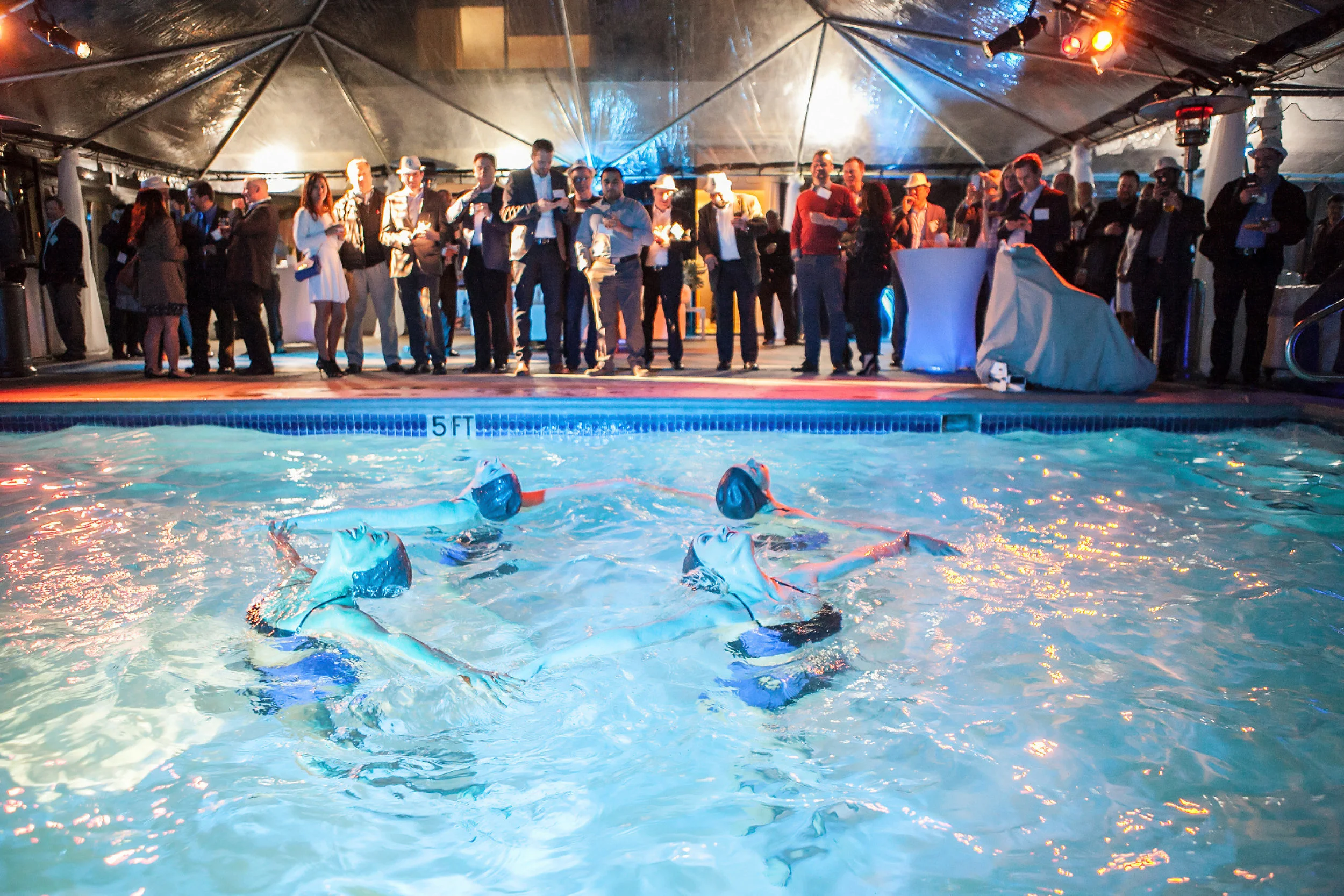 Synchronized Swimmers LA Follies Private Event At Your Door Events Kristina Lee Photography