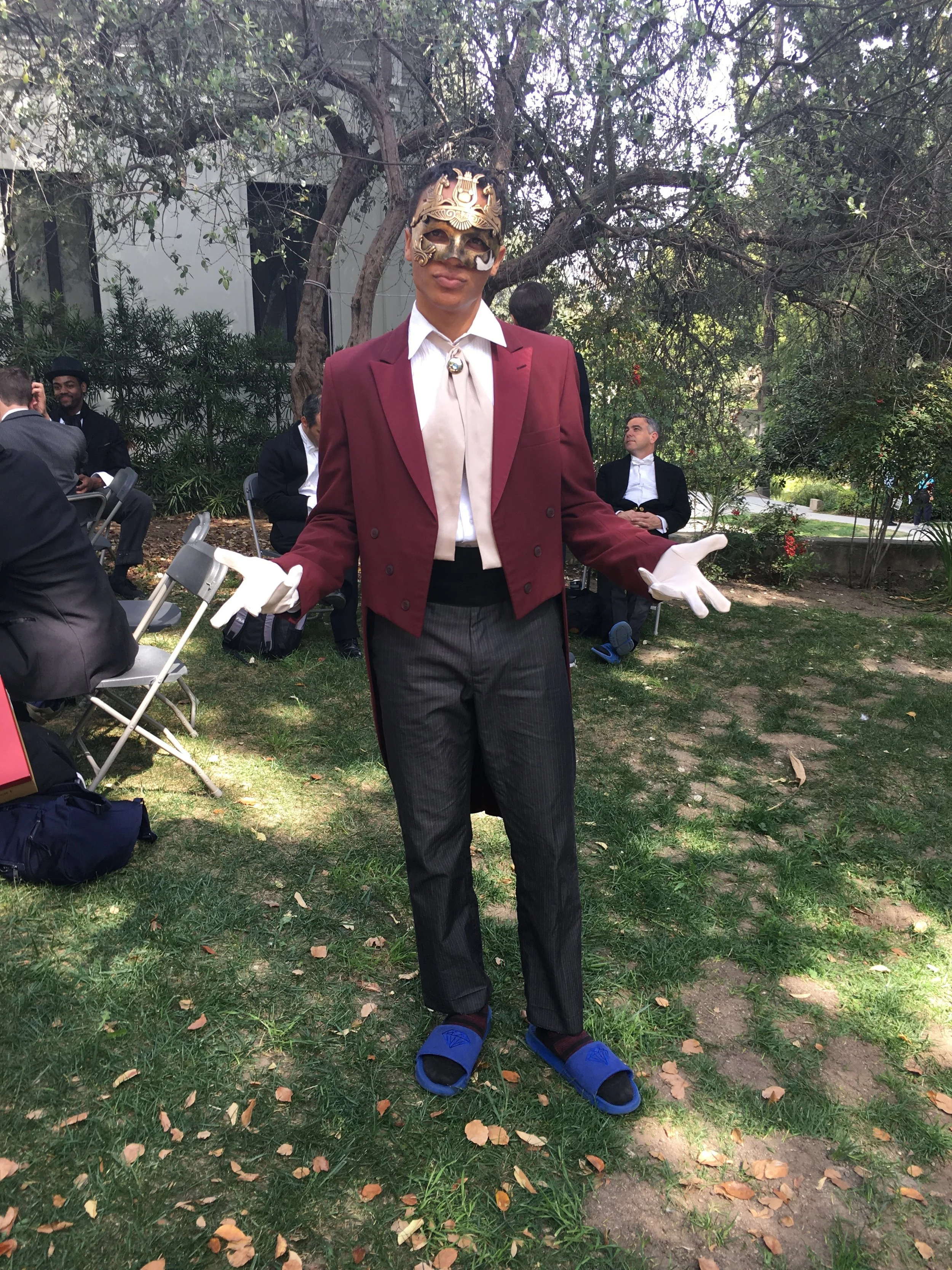 LA Follies TV Background Dancers 1900s Quadrille Costumes Comedy Central Another Period Masquerade Ball BTS on set