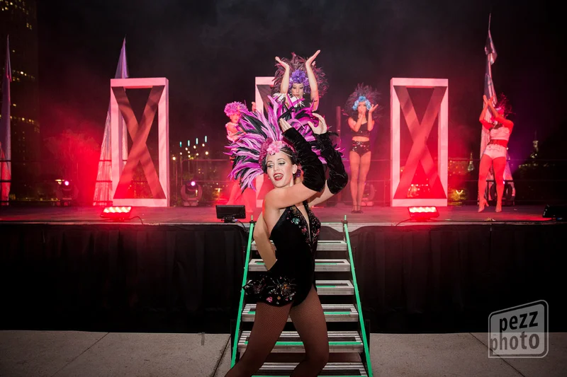 LA Follies Showgirls Naughty or Nice Party Tampa Bay Museum photography by Pezz