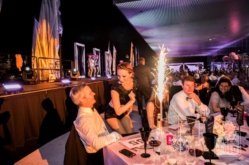 LA Follies Showgirls Naughty or Nice Party Tampa Bay Museum photography by Pezz