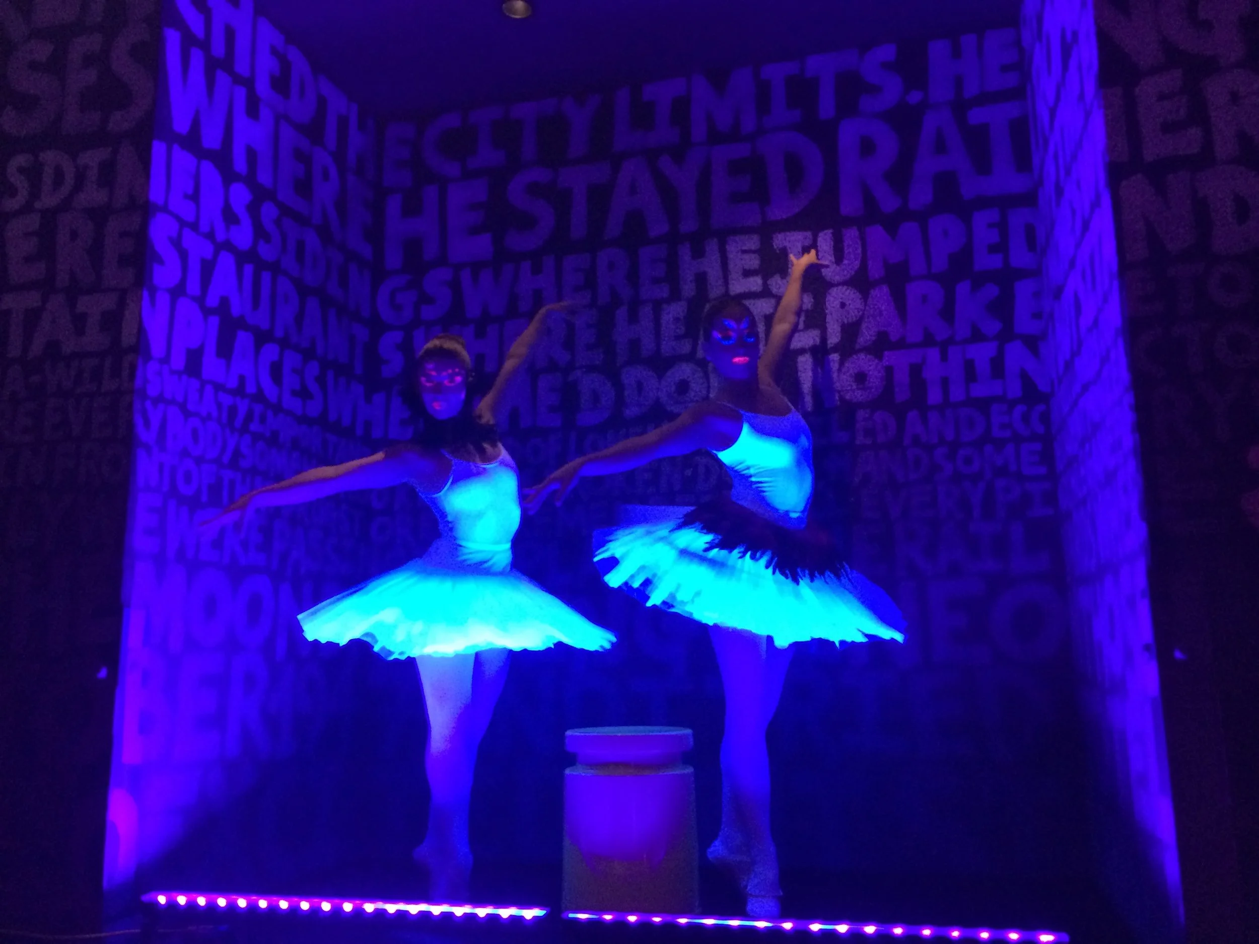 Glow Ballet Dancers Black Swan Neon Dancers LA Follies 