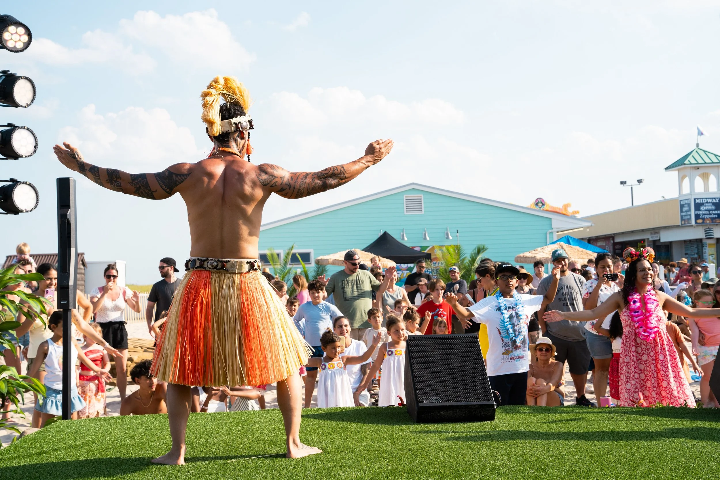 uthentic Tahitian Dance Performance at Disney's Moana Live-Action Activation