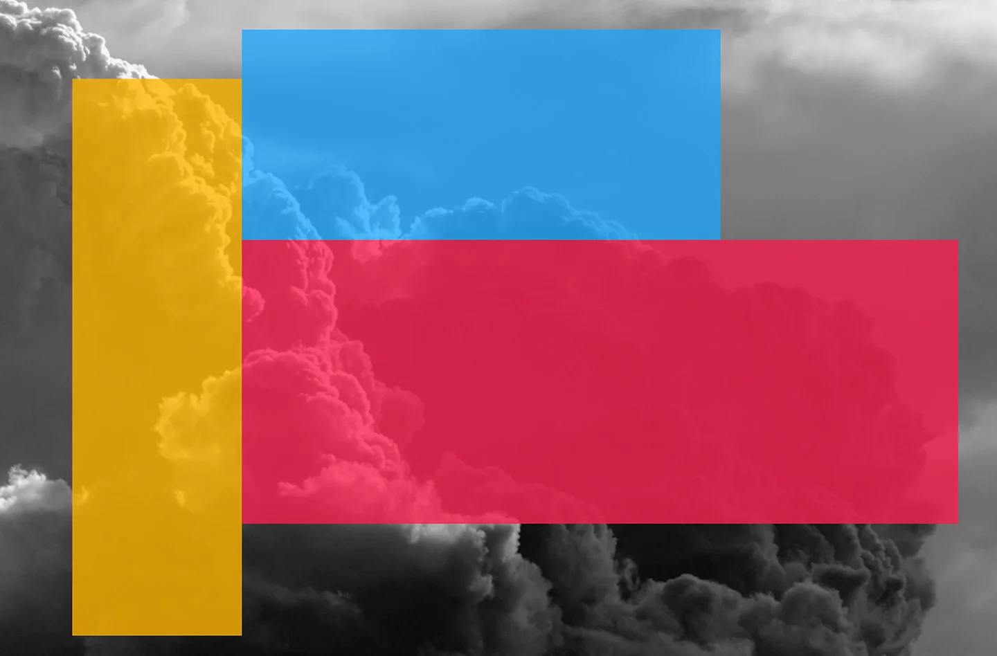 Color Blocked Clouds